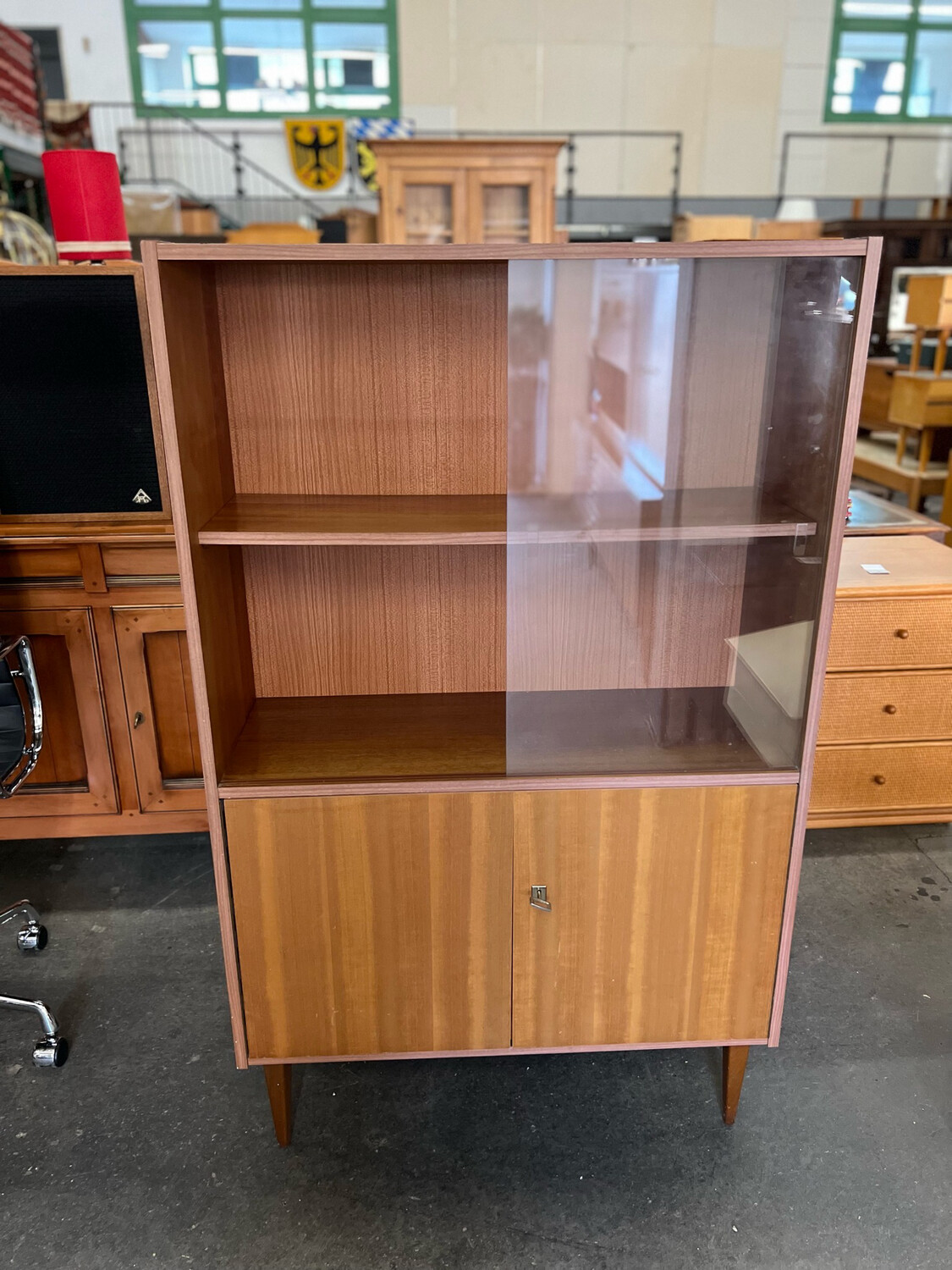 Vitrine Vitrinenschrank Mid Century Vintage