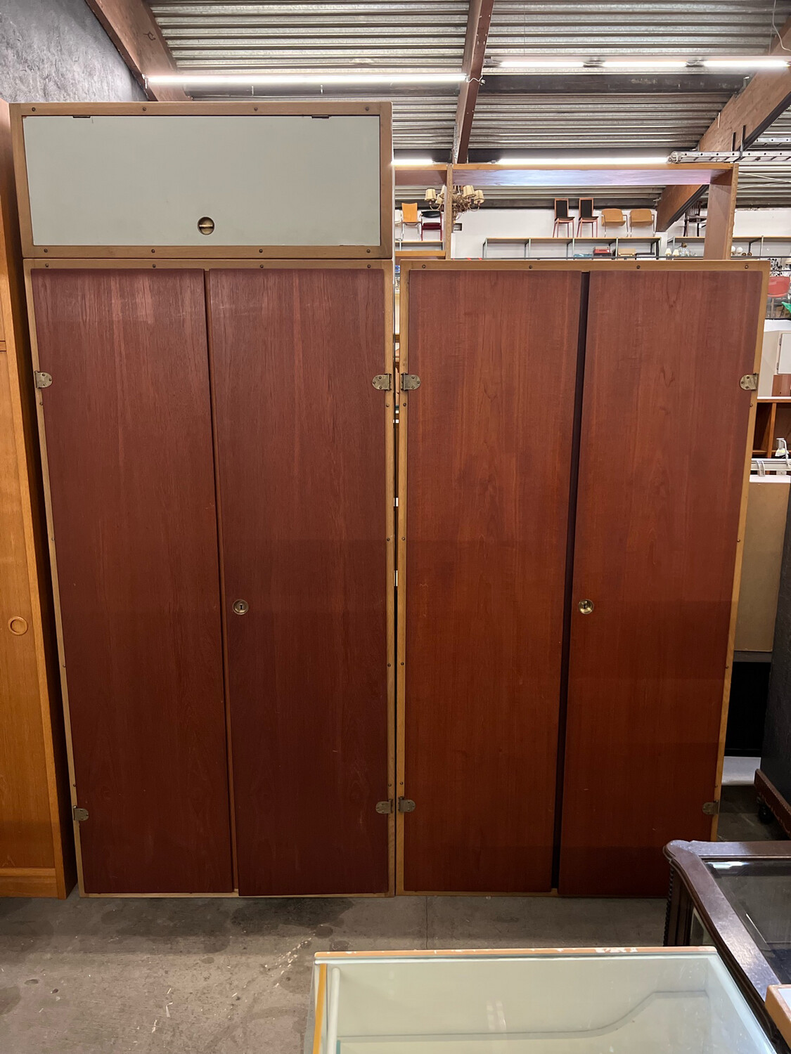 Kleiderschrank Schrank Danish Teak Mid Century Vintage