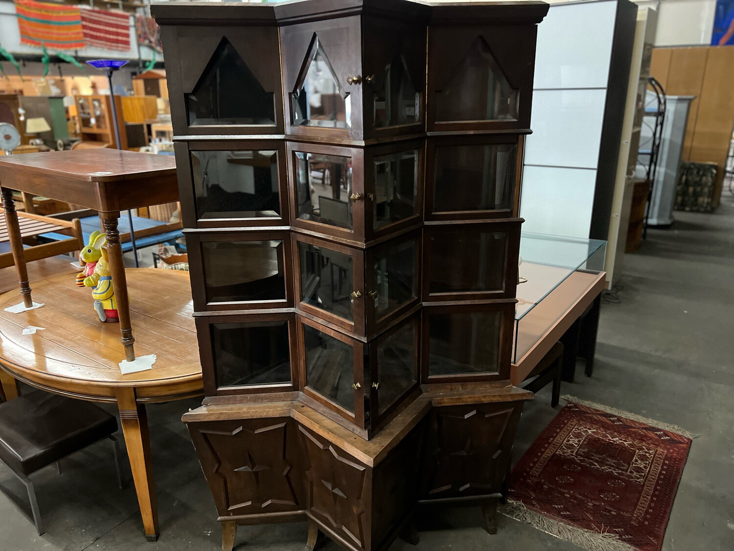 Eckvitrine Vitrine Vitrinenschrank Eckschrank