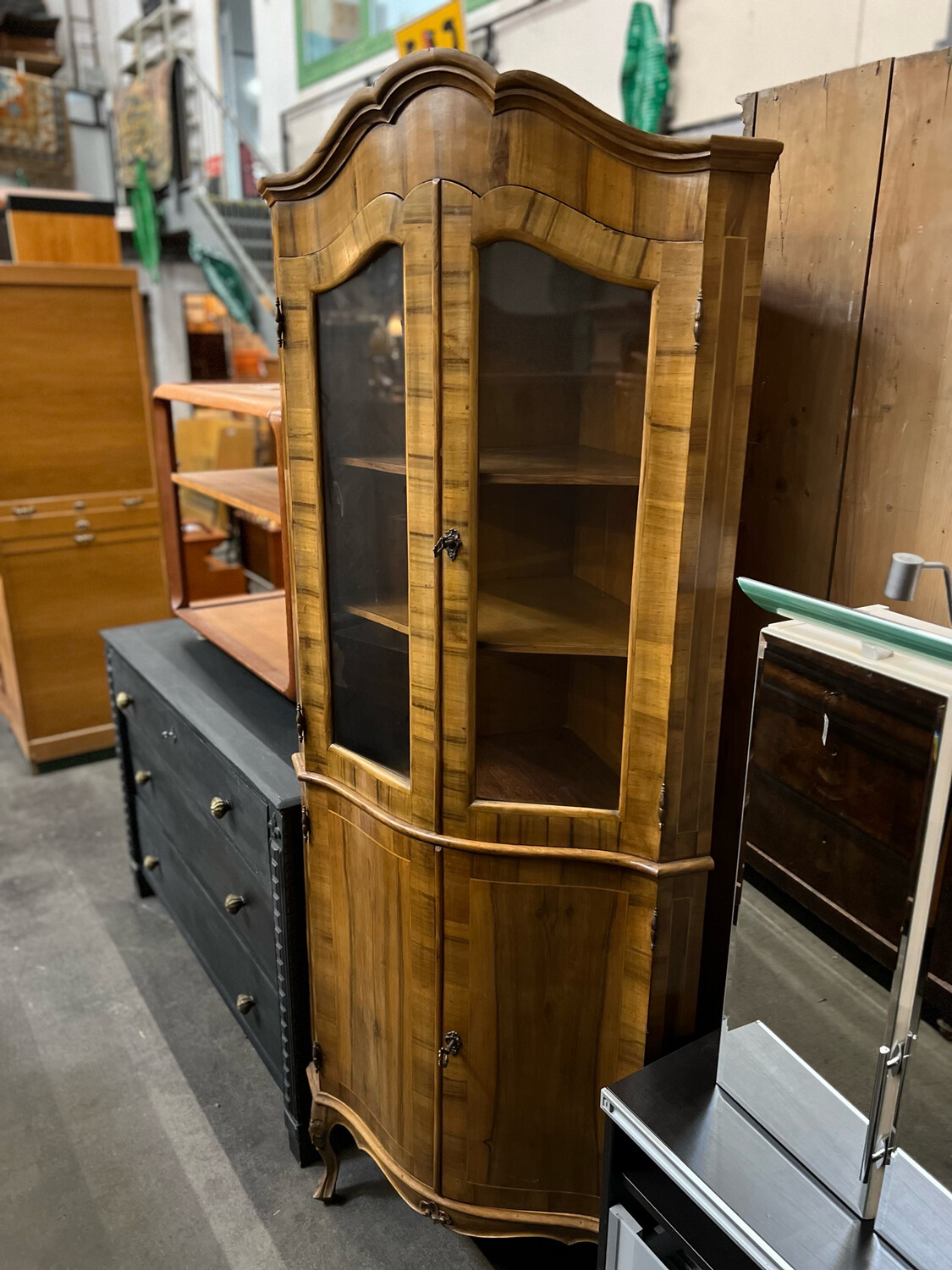 Eckvitrine Vitrine Vitrinenschrank Eckschrank