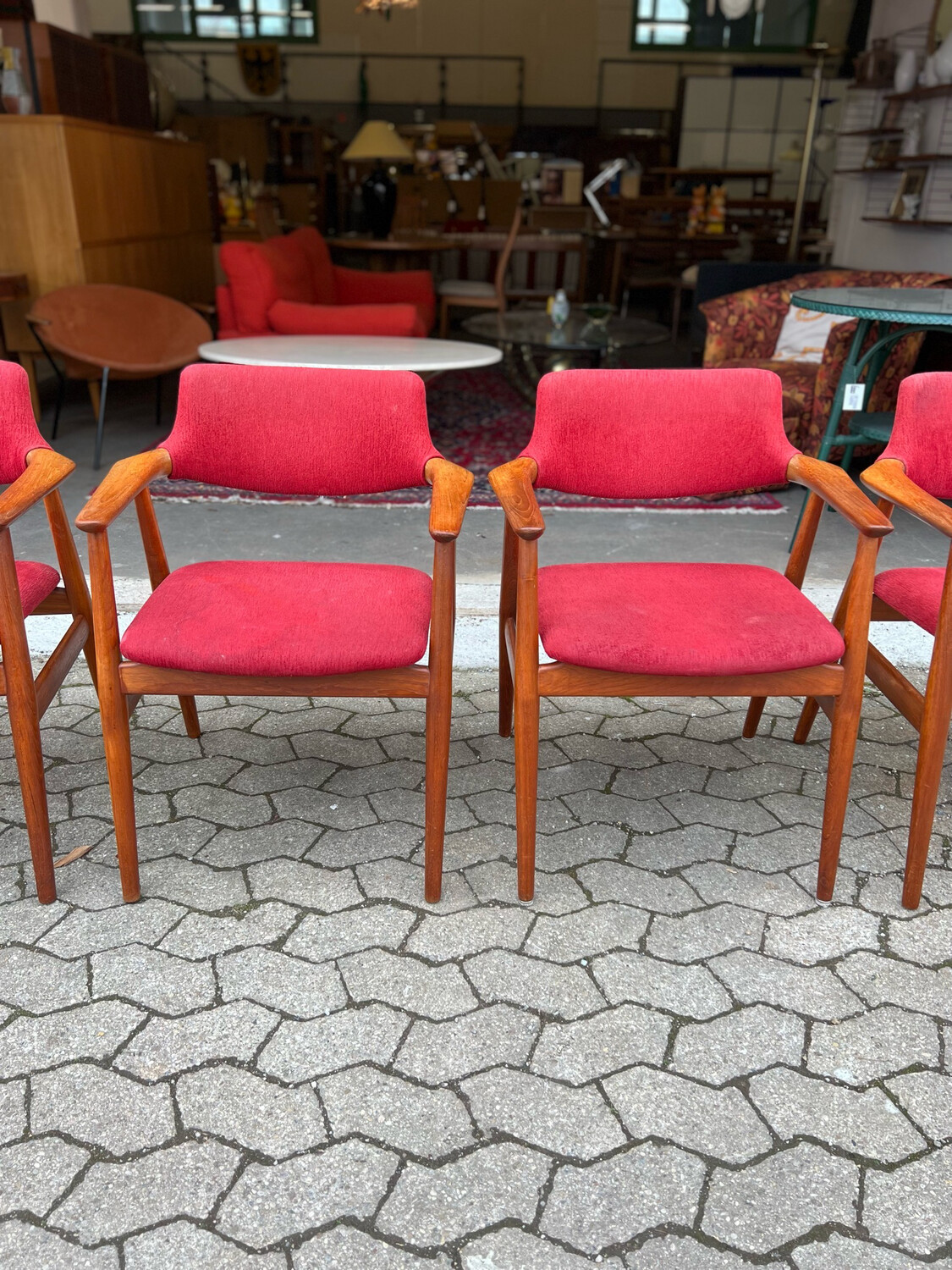 Stuhl Armlehnstuhl Svend Aage Eriksen Glostrup Danish Teak 1von6 Mid Century Vintage