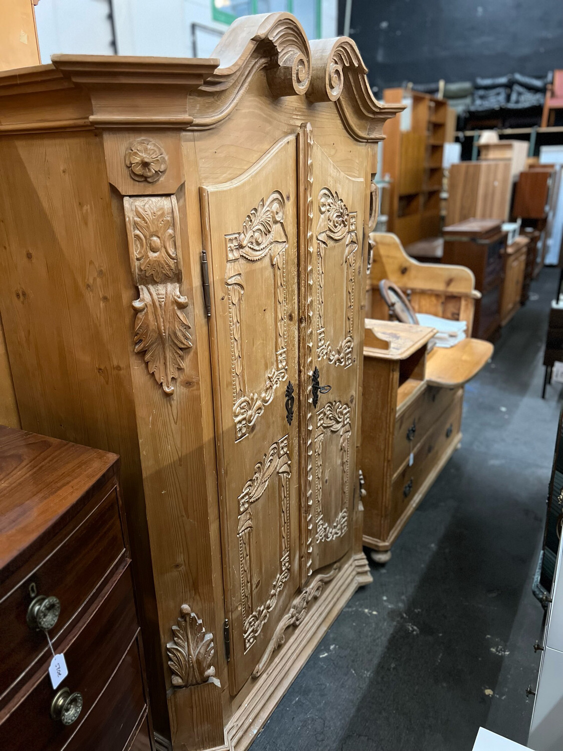 Schrank Kleiderschrank Bauernschrank Weichholzschrank
