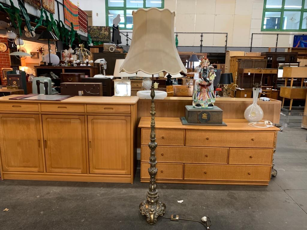 Stehlampe Stehleuchte Messing