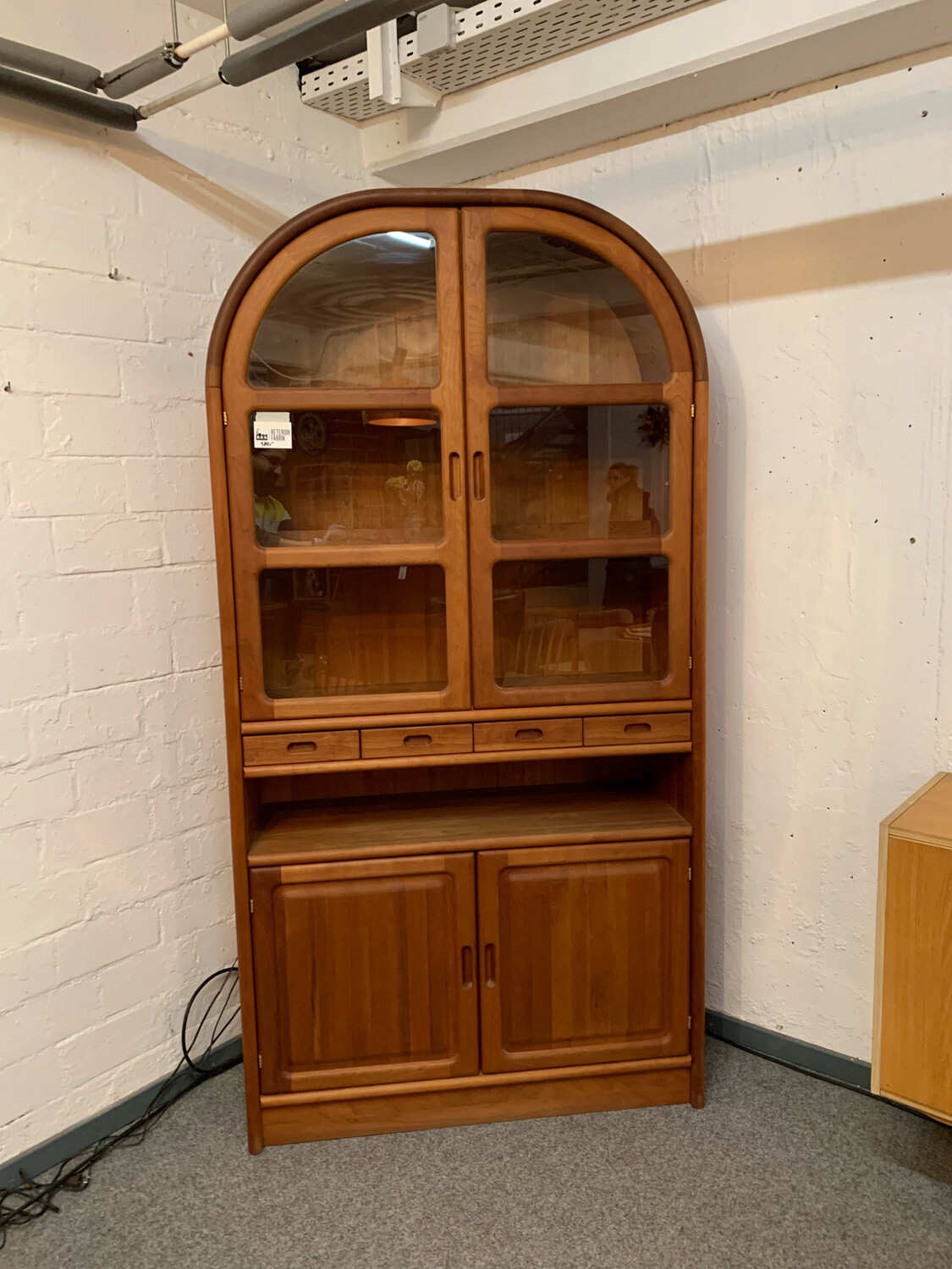 Vitrine Vitrinenschrank Schrank Beleuchtet Danish Dyrlund Mid Century Vintage
