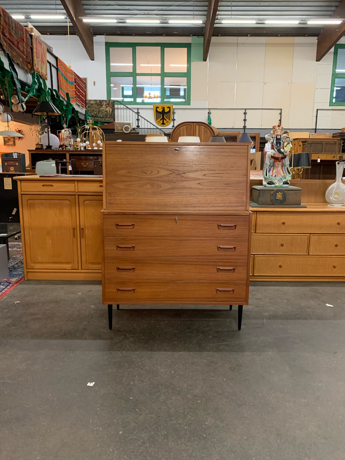 Sekretär Kommode Danish Teak Mid Century Vintage