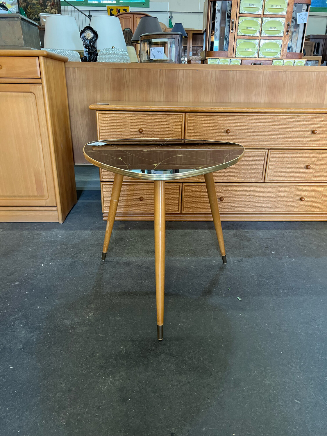 Couchtisch Beistelltisch Nierentisch Mid Century Vintage