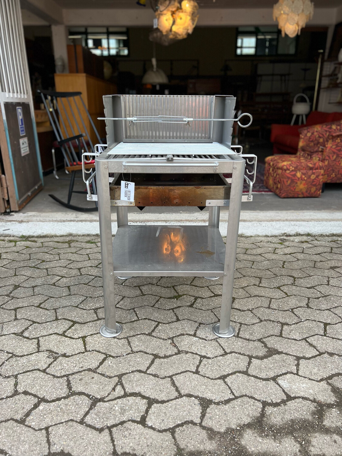 Edelstahl Grill Holzkohlegrill Heibi