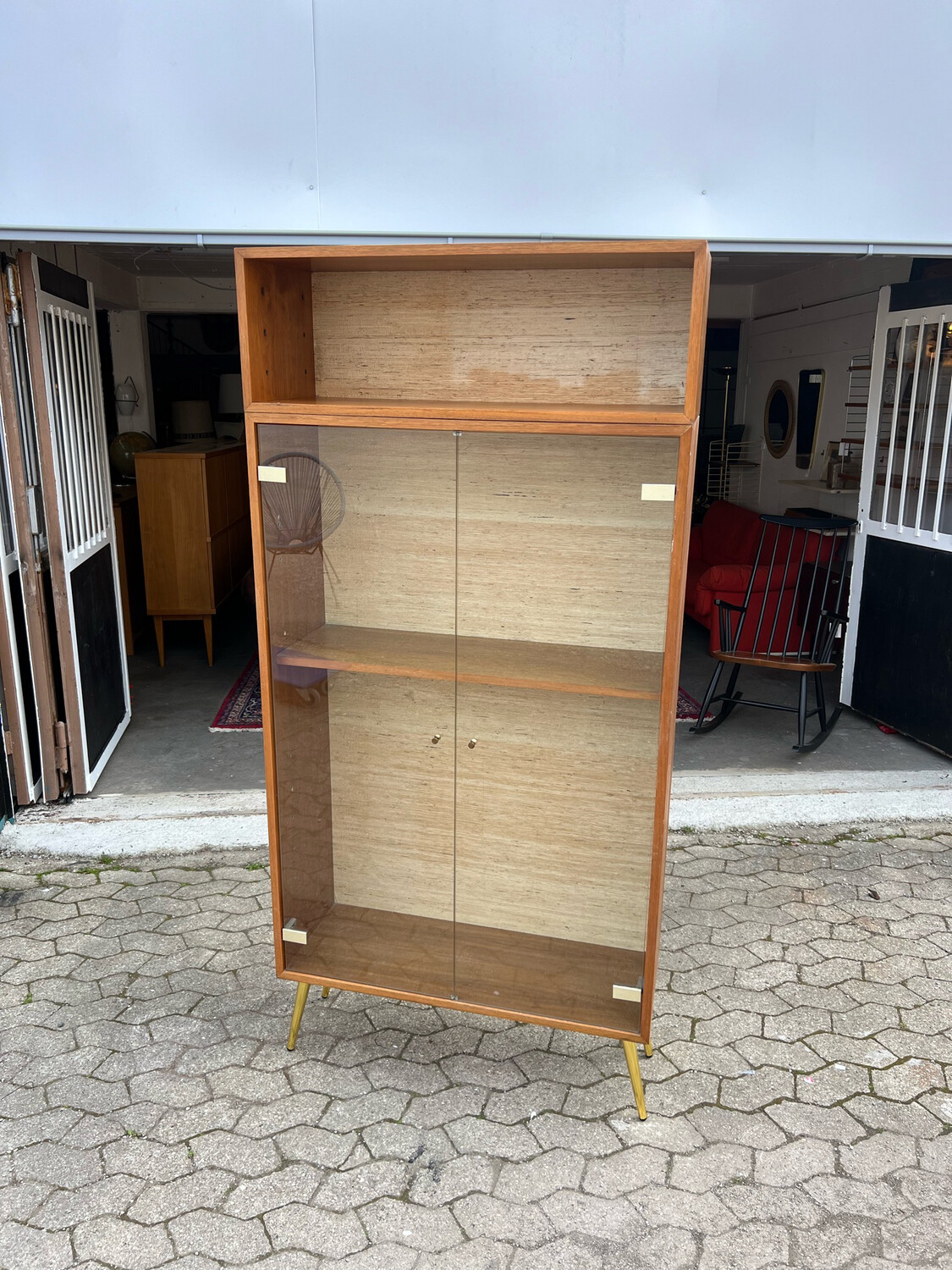 Vitrine Vitrinenschrank Mid Century Vintage