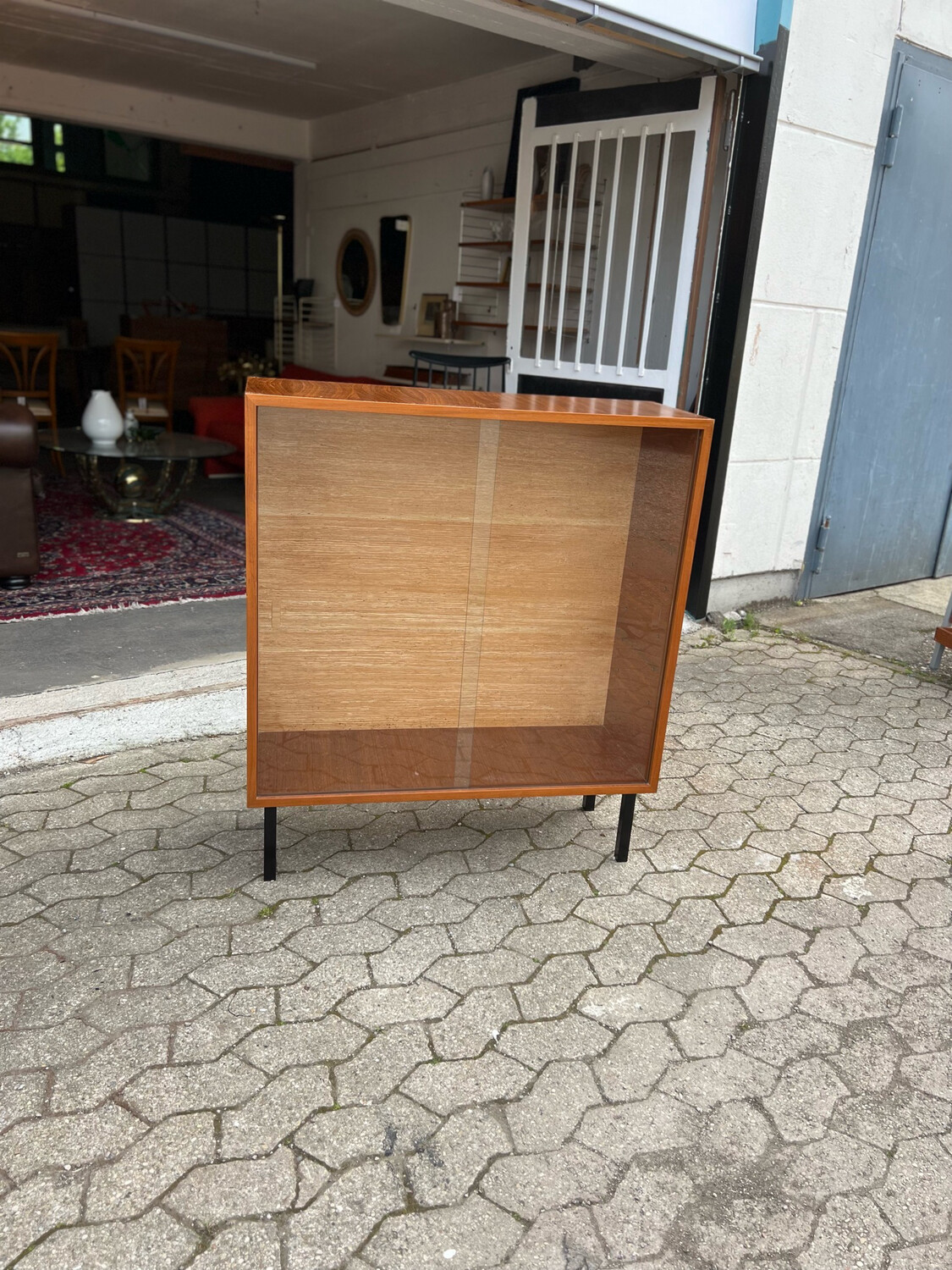 Vitrine Vitrinenschrank Regal Mid Century Vintage