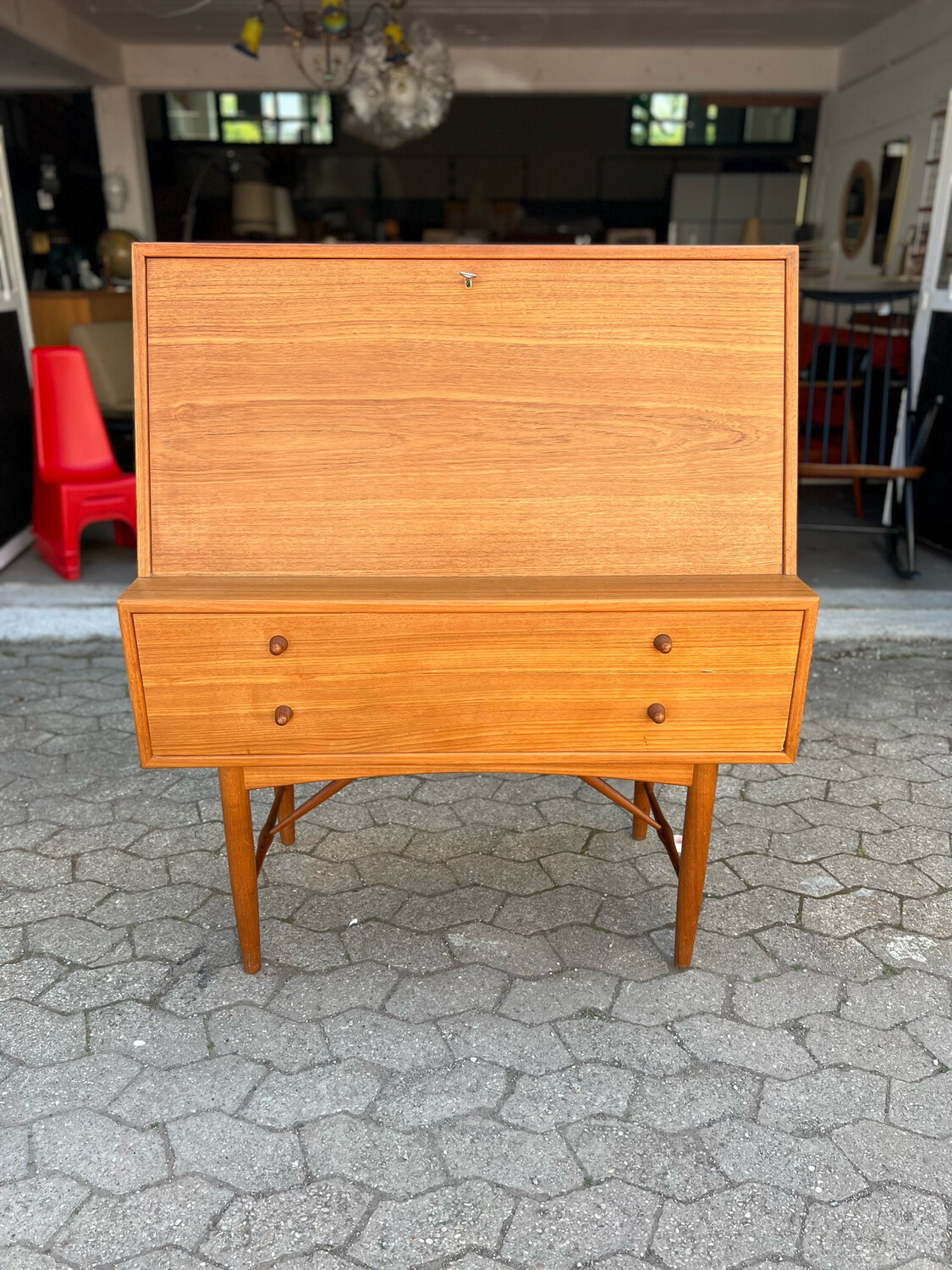 Sekretär Schreibtisch Ib Kofod Larsen Danish Teak Mid Century Vintage