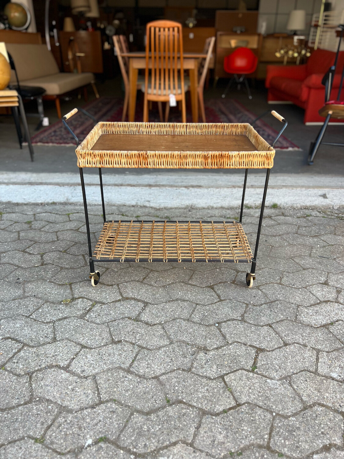 Servierwagen Barwagen Teewagen Mid Century Vintage