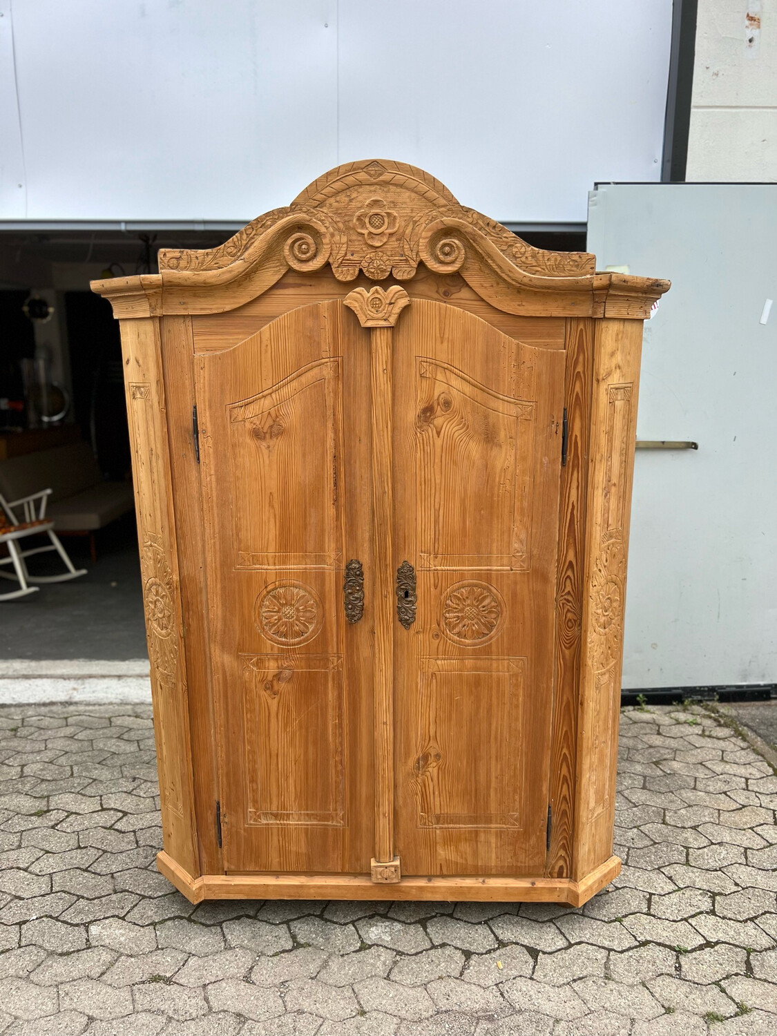 Schrank Kleiderschrank Bauernschrank Weichholzschrank