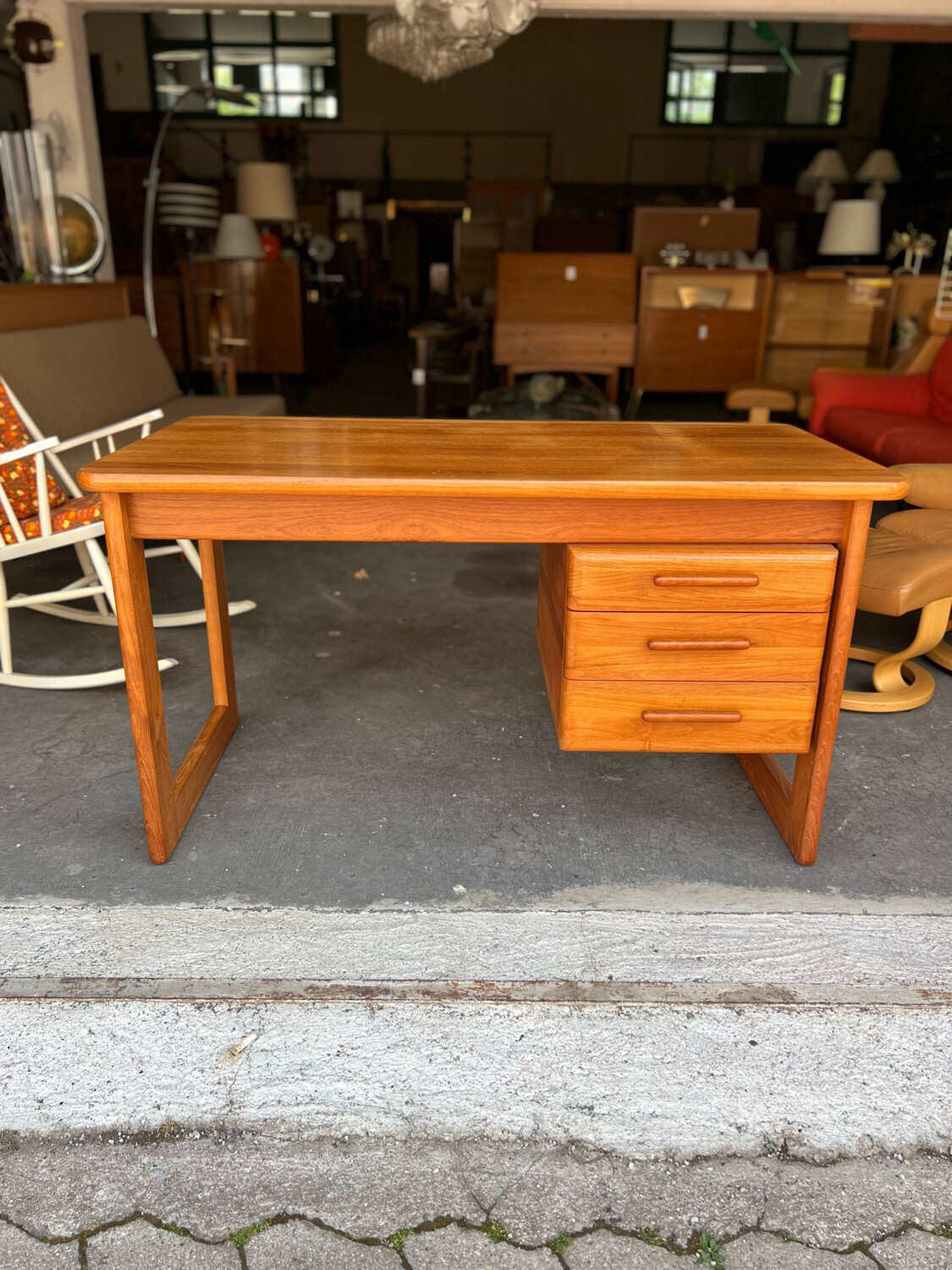 Schreibtisch Danish Teak Mid Century Vintage