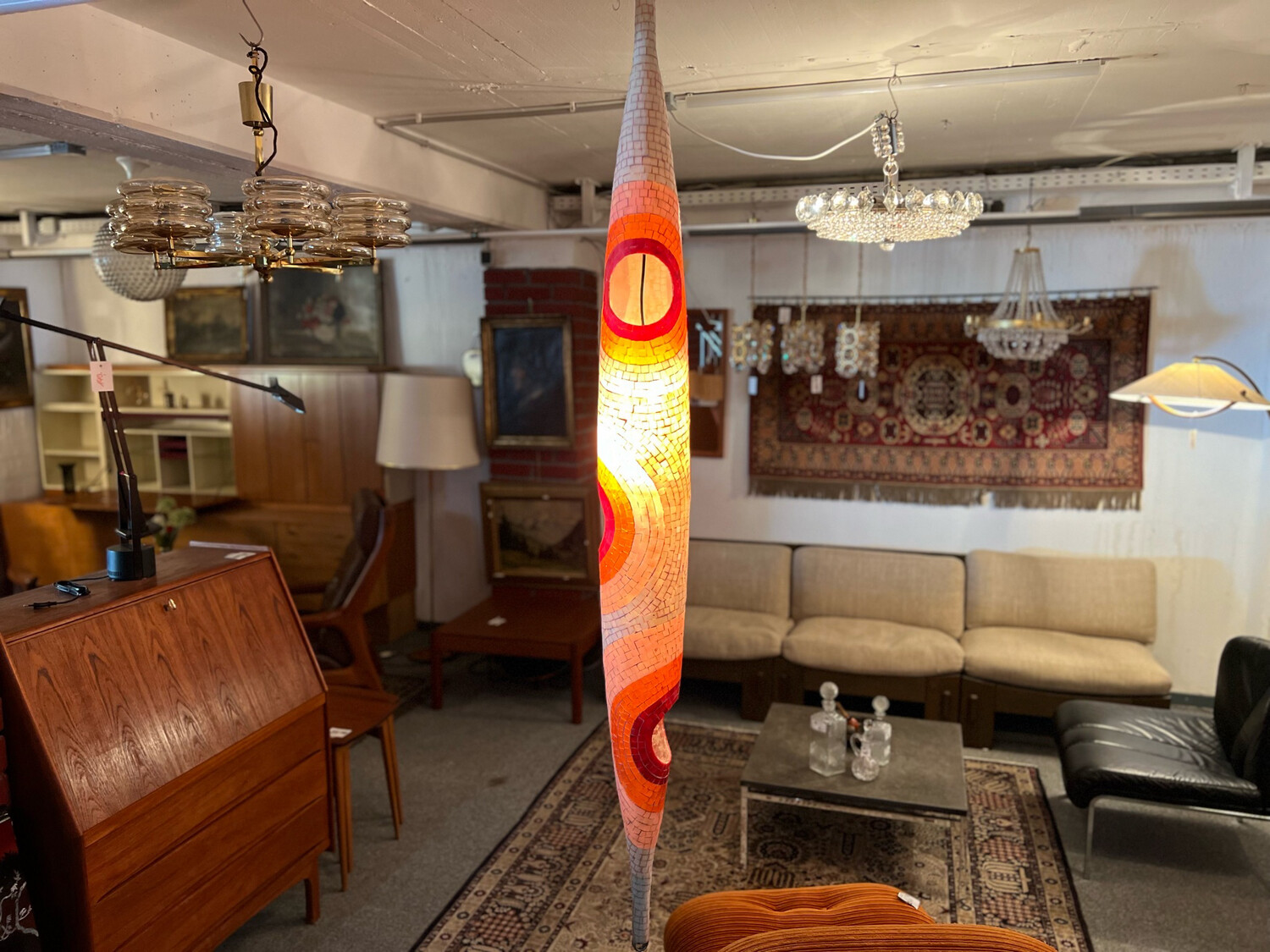 Deckenlampe Wandleuchte Hängeleuchte Mosaik Mid Century Vintage
