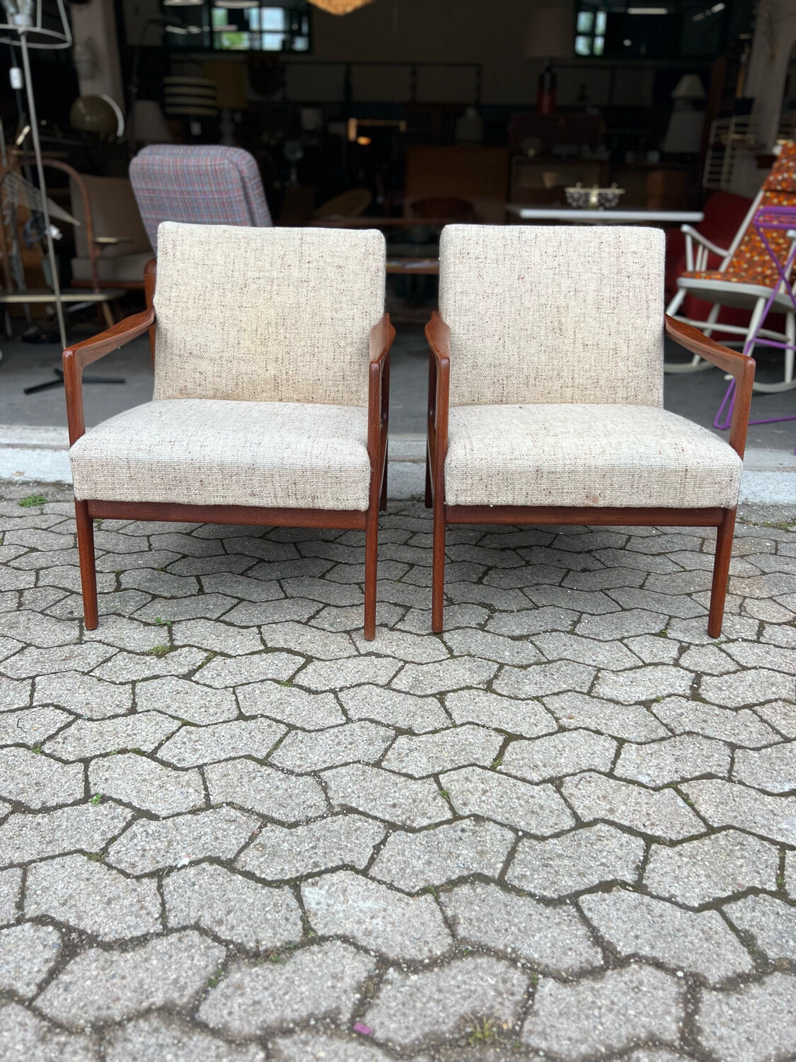 Sessel Armlehnsessel 1von2 Danish Teak Mid Century Vintage