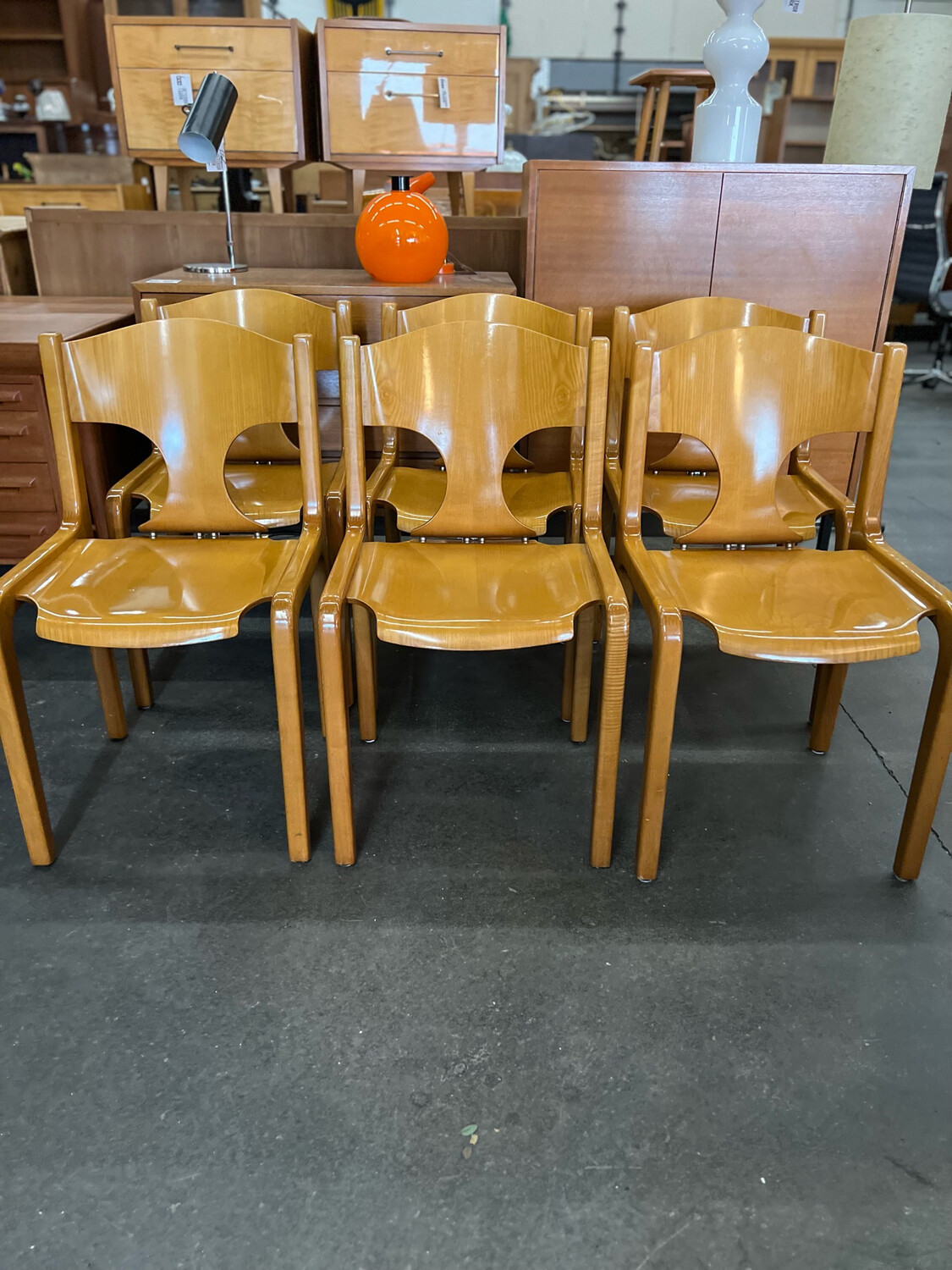 Stuhl 1von6 Savini Stühle Pozzi Augusto Bozzi Vintage