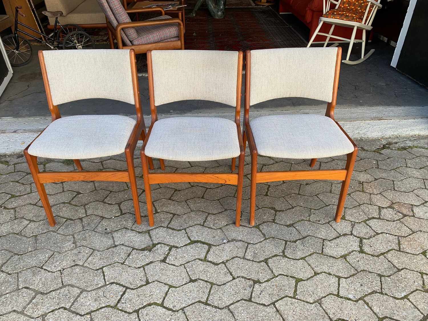 Stuhl Stühle Erik Buch Danish Teak 1von3 Mid Century Vintage