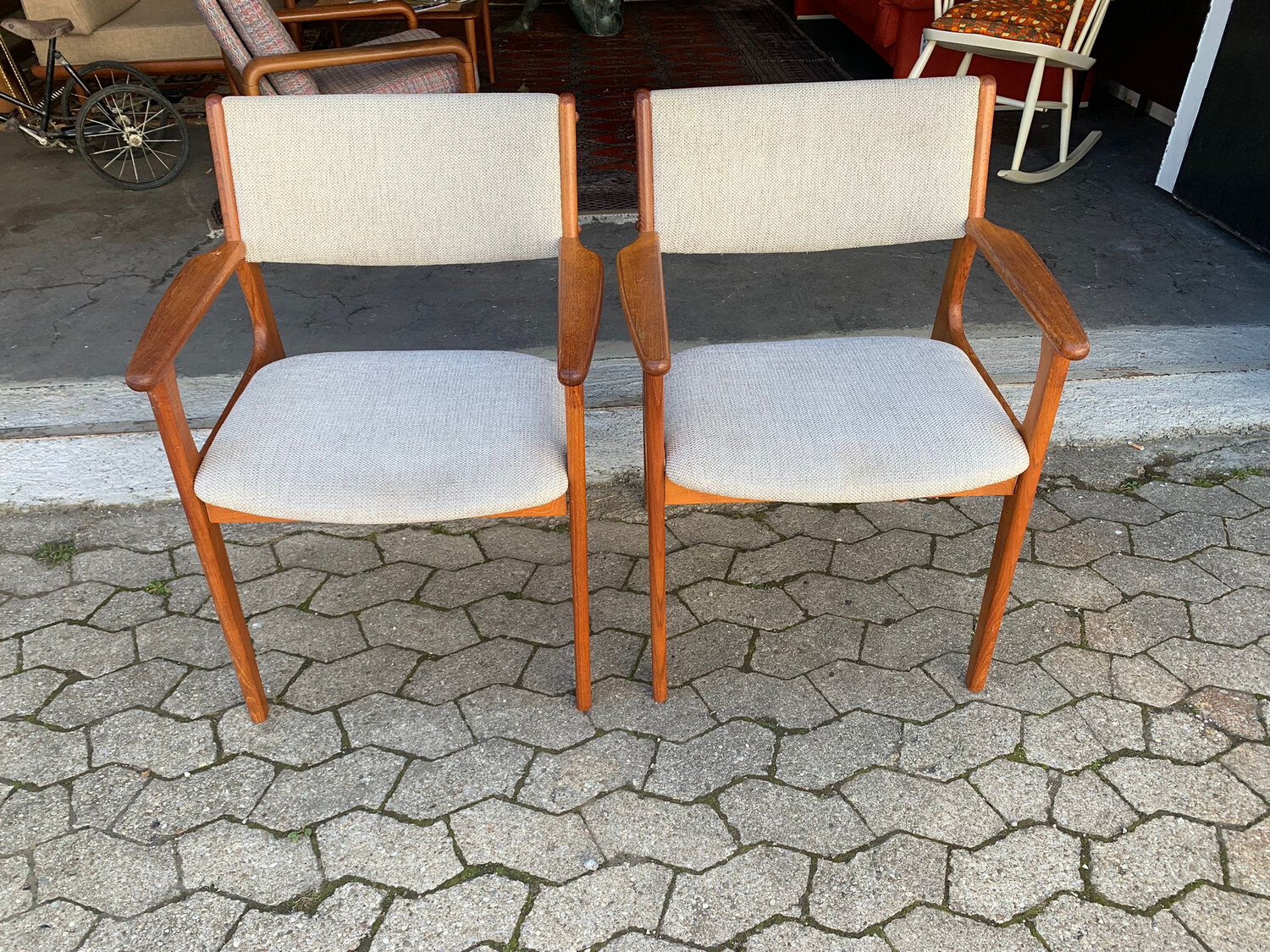 Stuhl Armlehnstuhl Erik Buch Danish Teak OD Møbler 1von2 Mid Century Vintage