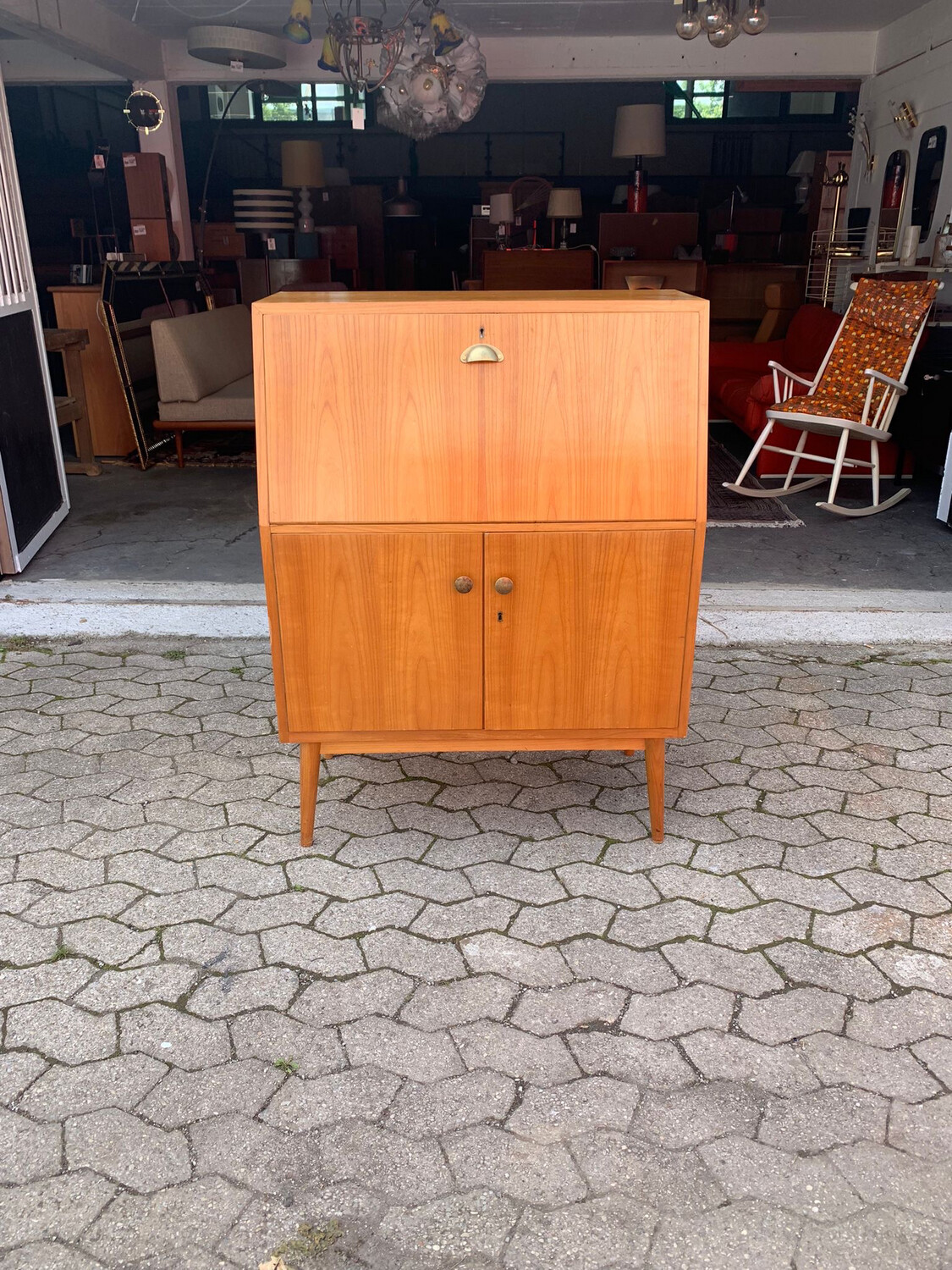 Sekretär Schreibtisch Mid Century Vintage