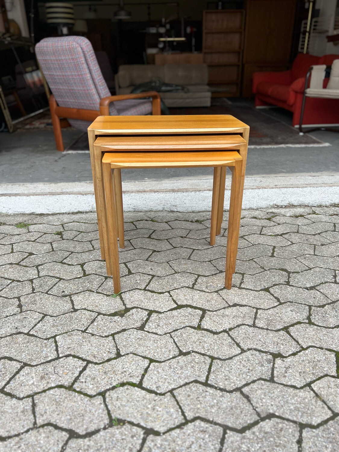 Dreisatztischchen Nesting Tables Wilhelm Renz Mid Century Vintage