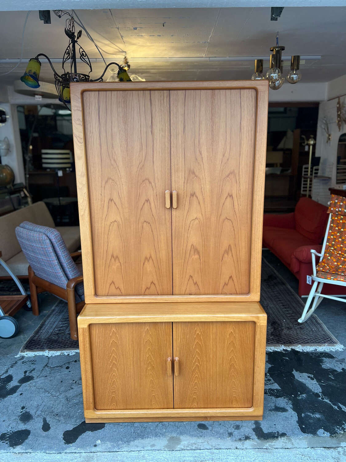 Sideboard Kommode Highboard Schrank Danish Teak Mid Century Vintage 1von2