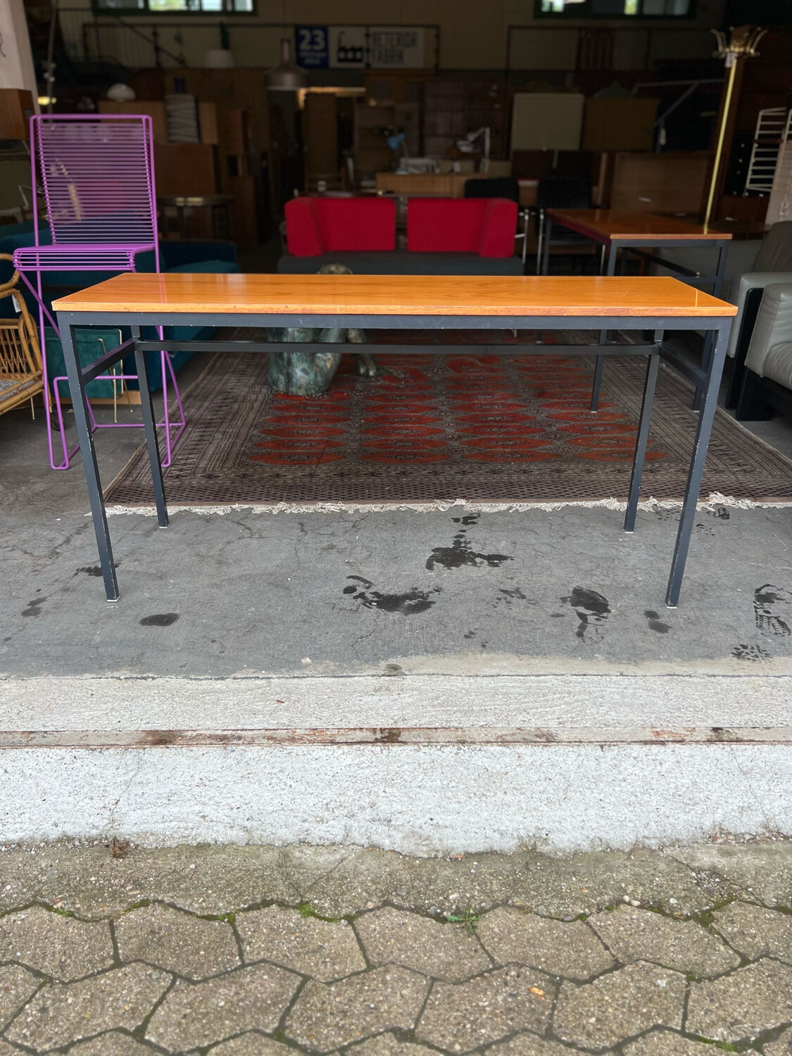 Thonet Tisch Schreibtisch Esstisch Bürotisch Konsolentisch 1von12 Mid Century Vintage 70s