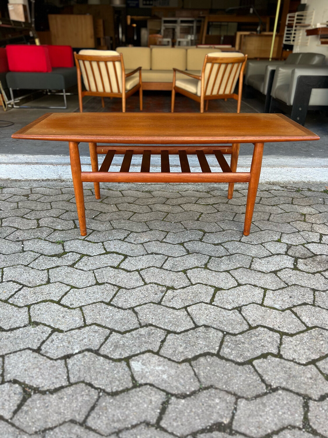 Couchtisch Coffee Table Grete Jalk Glostrup Danish Teak Mid Century Vintage