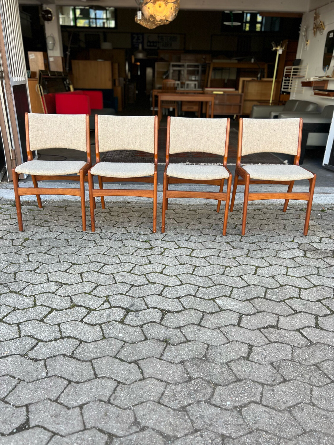 Stuhl Stühle Erik Buch Danish Teak Mid Century Vintage 1von4