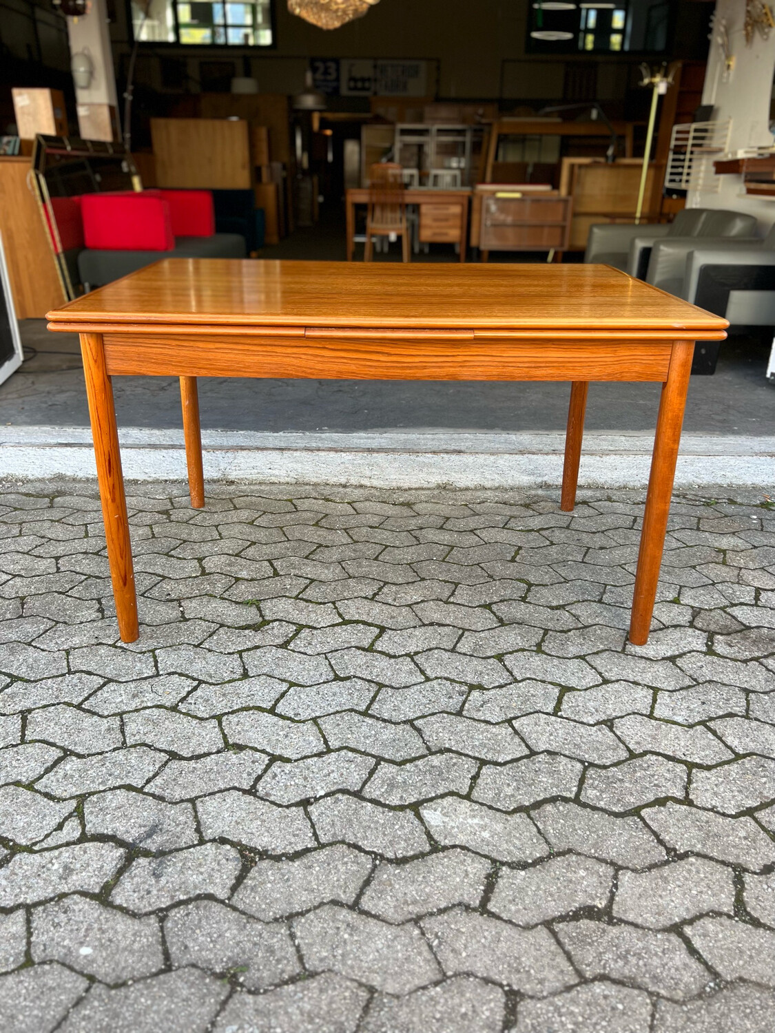 Tisch Esstisch Ausziehtisch Danish Teak Mid Century Vintage