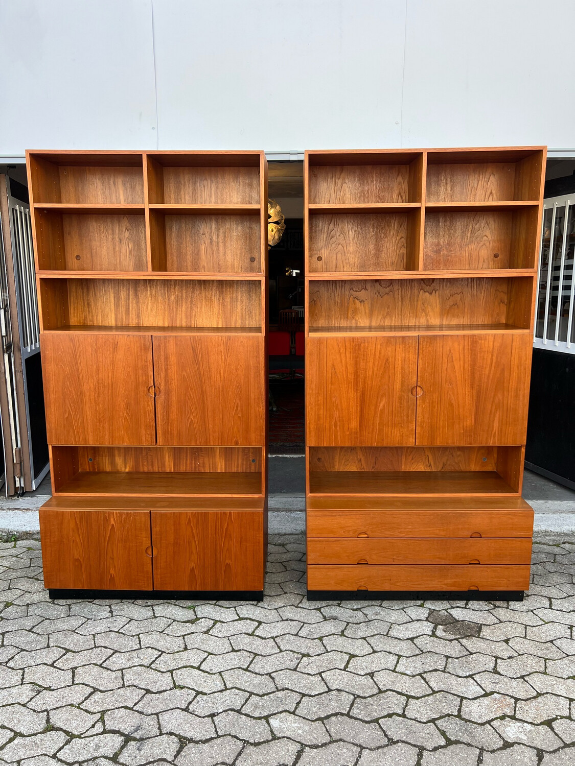 Wandregal Bücherregal Schrank Bramin System 160 Danish Teak 1von4 Mid Century Vintage