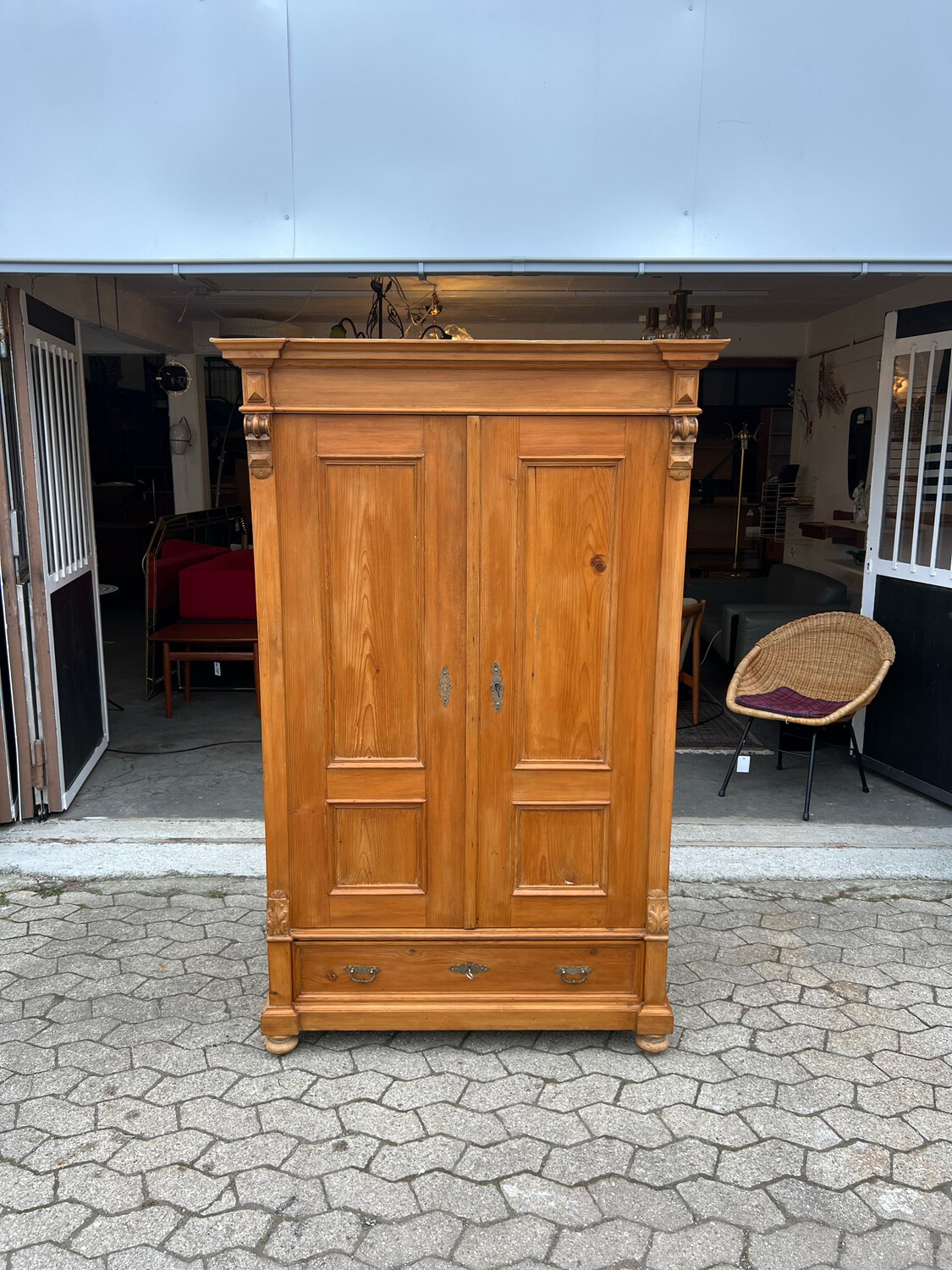 Schrank Bauernschrank Kleiderschrank Weichholzschrank