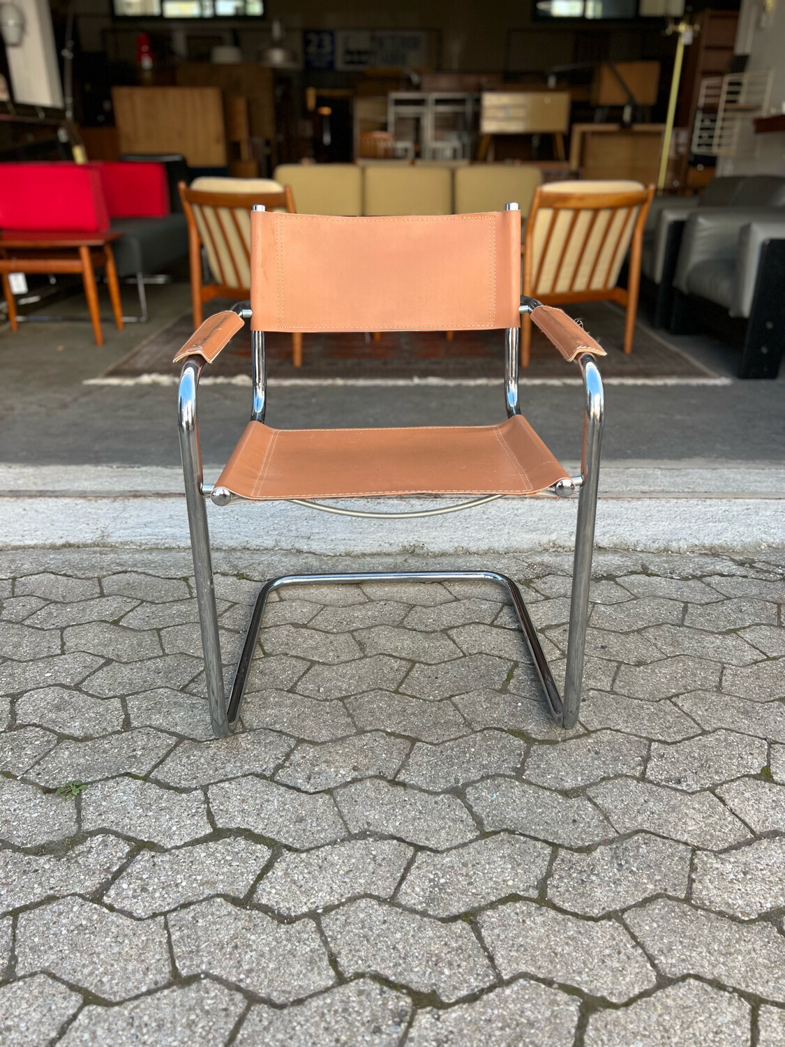 Freischwinger Stuhl Vintage