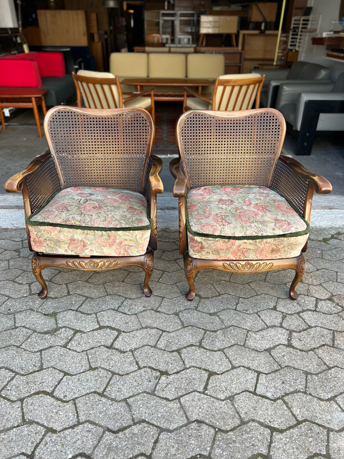 Sessel Armlehnsessel 1von2 Geflechtsessel