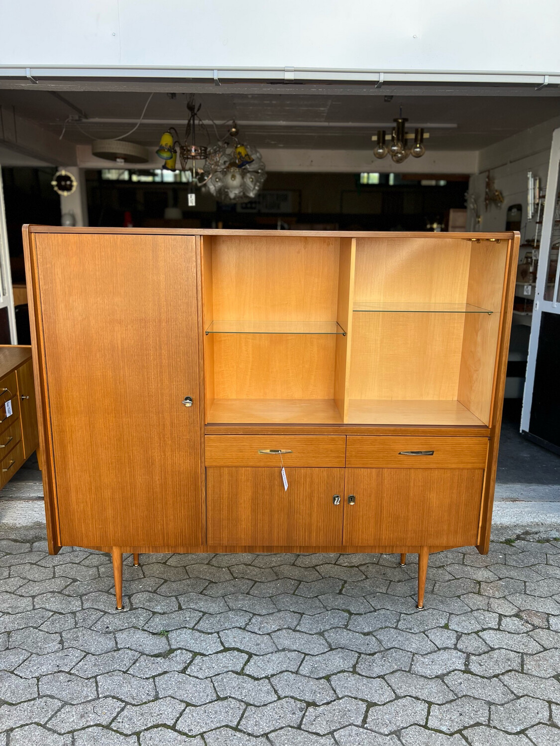 Kommode Highboard Sideboard Mid Century Vintage
