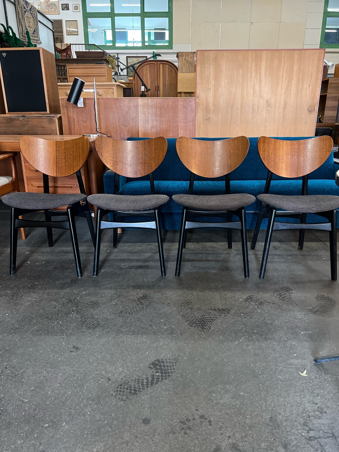 Stuhl Stühle 1von4 Danish Teak Mid Century Vintage