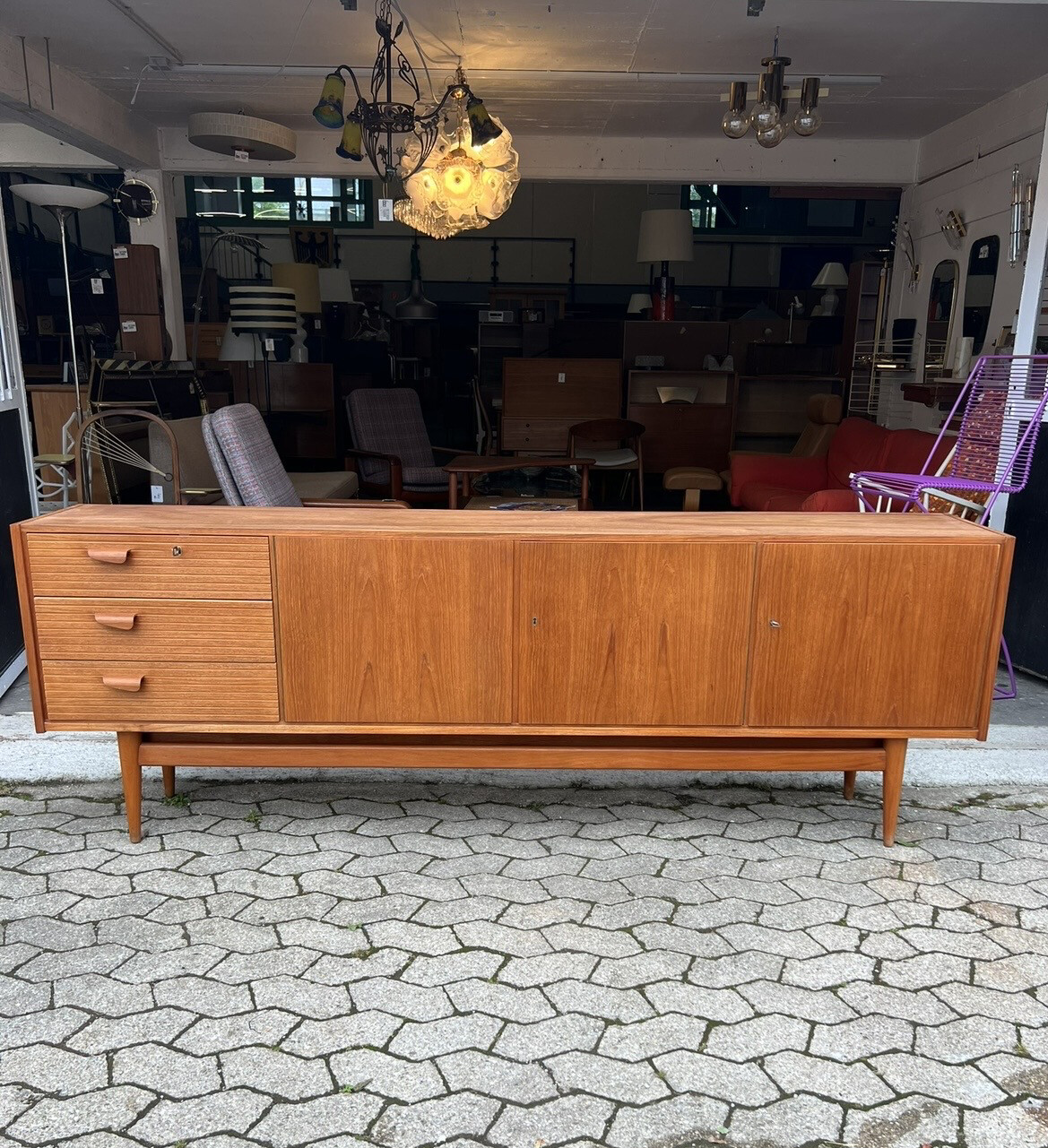 Sideboard Kommode Teak Mid Century Vintage