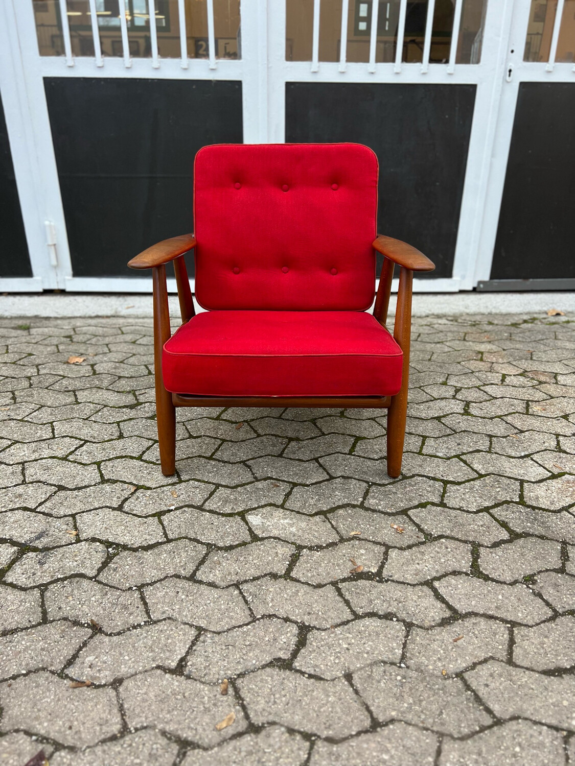 Sessel Hans Wegner Getama Cigar Chair GE 240 Danish Oak Teak Mid Century Vintage
