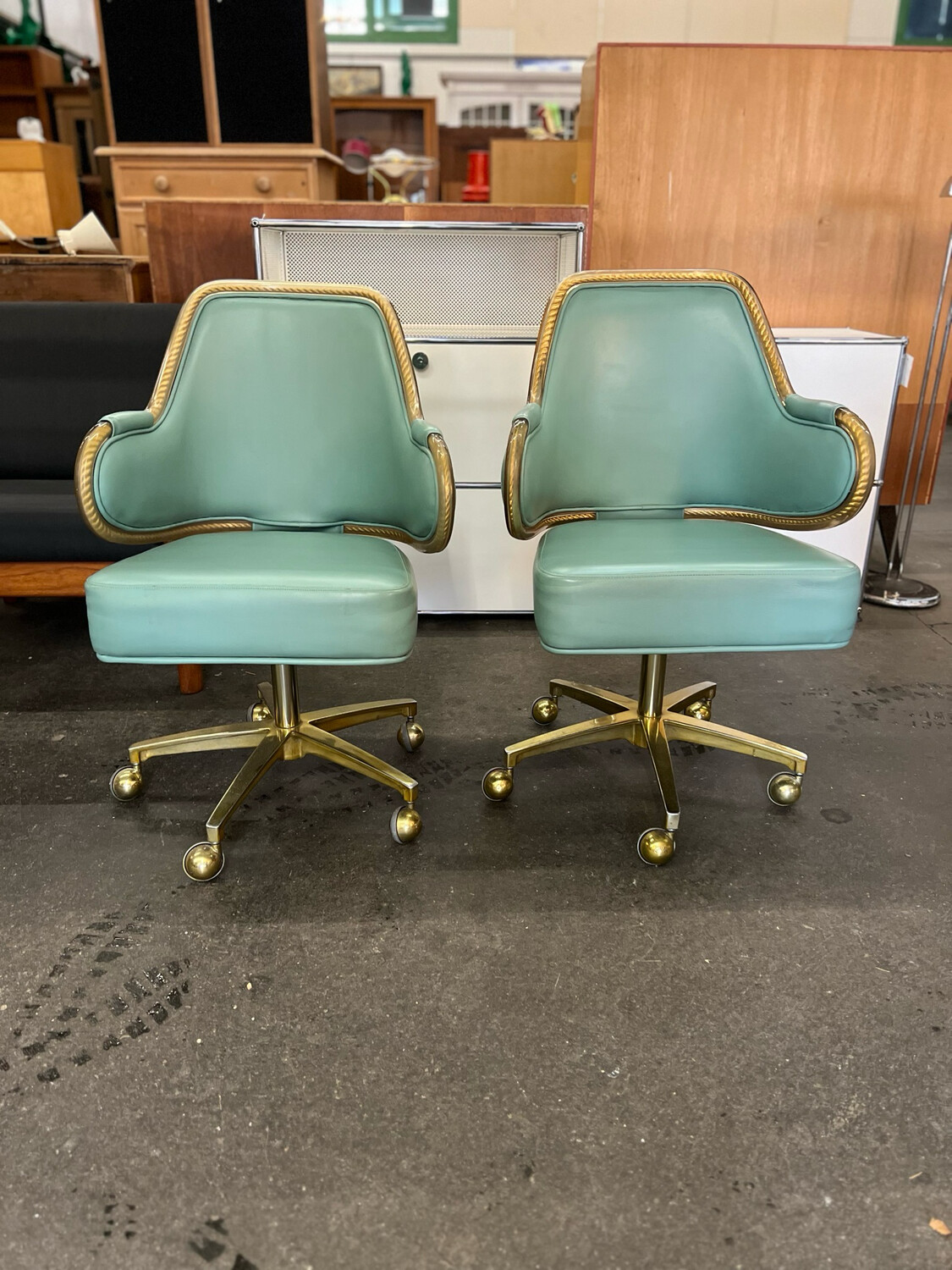 Sessel Armlehnsessel Drehstuhl 1von4 Mid Century Vintage