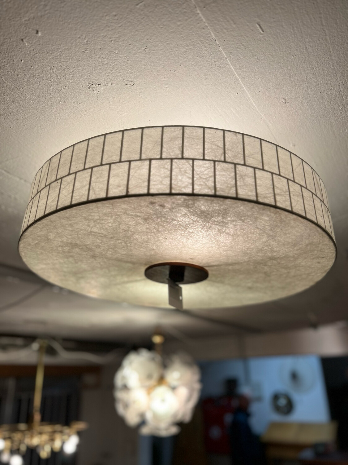 Deckenlampe Deckenleuchte Teak Mid Century Vintage