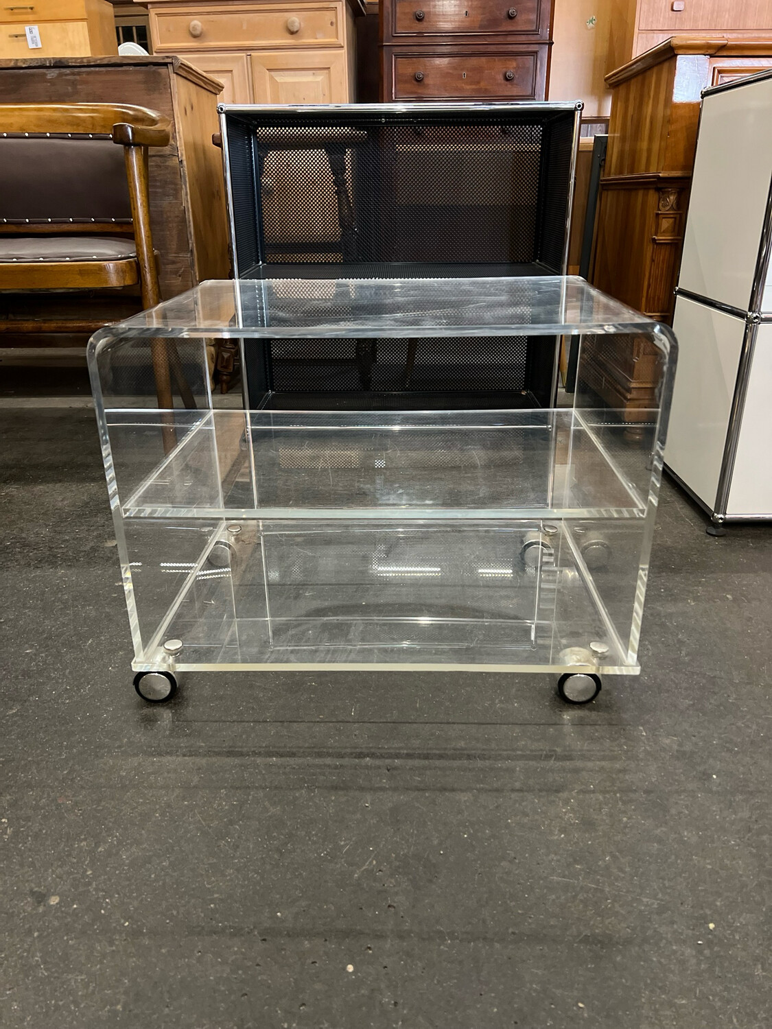 Acrylwagen Rollwagen Tischchen Arcyltisch