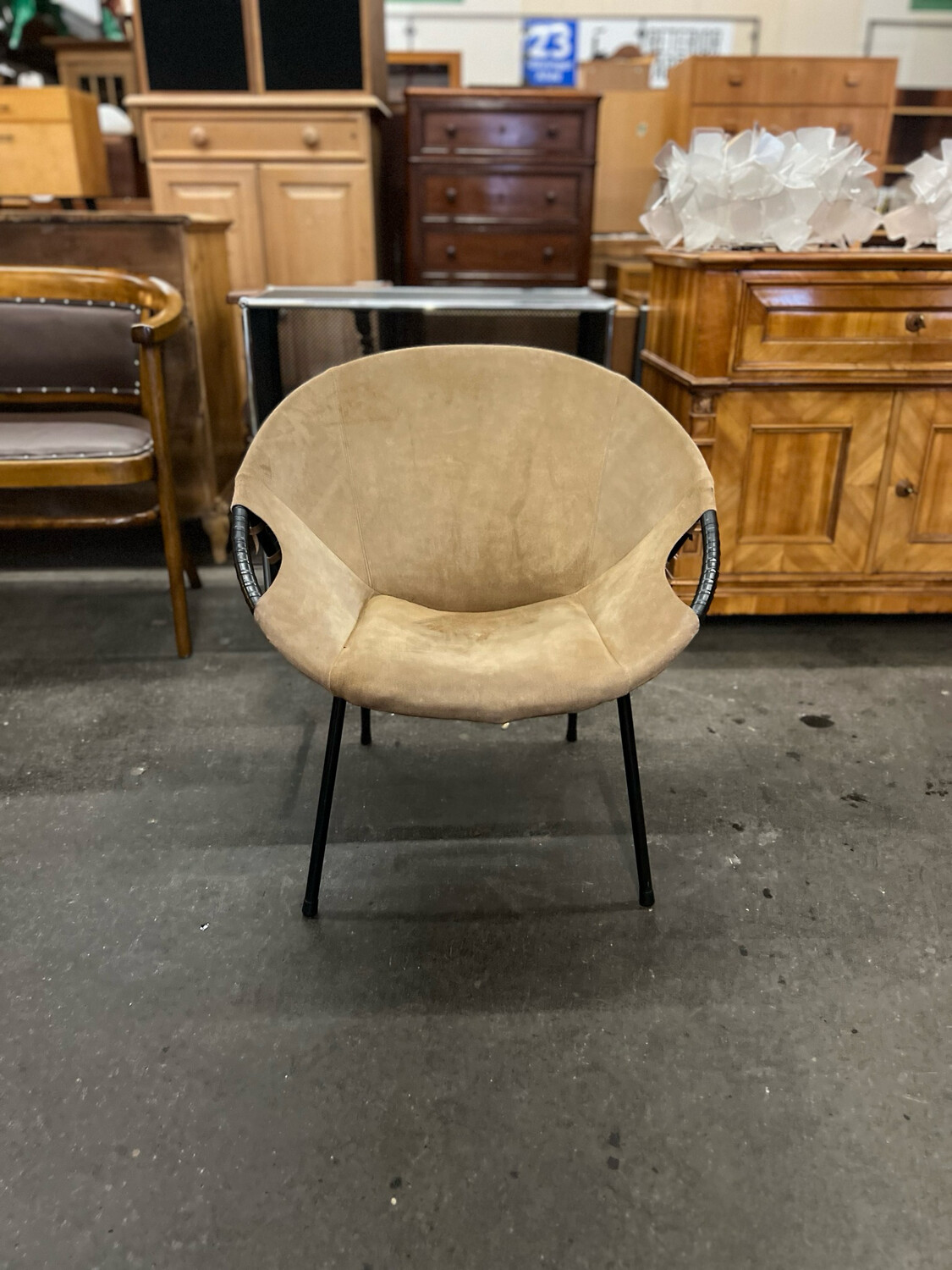 Baloon Chair Sessel Lusch &amp; Co Hans Olsen Mid Century Vintage