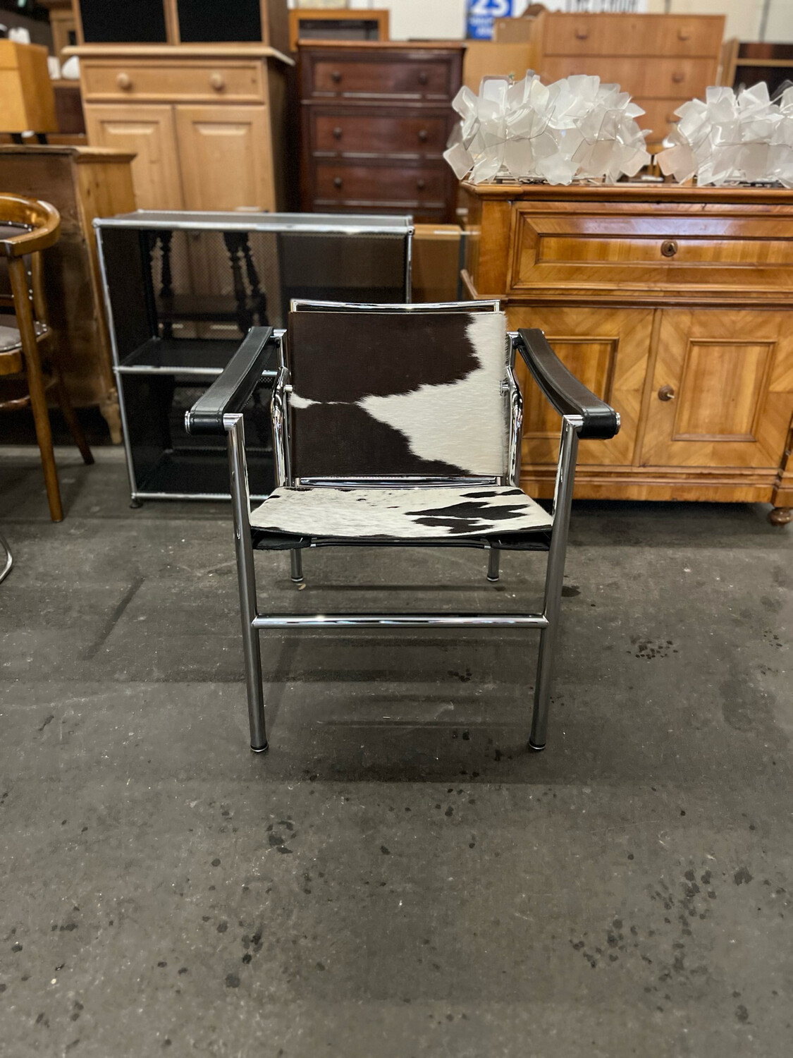 Stuhl Armlehnstuhl Stil LC1 Le Corbusier