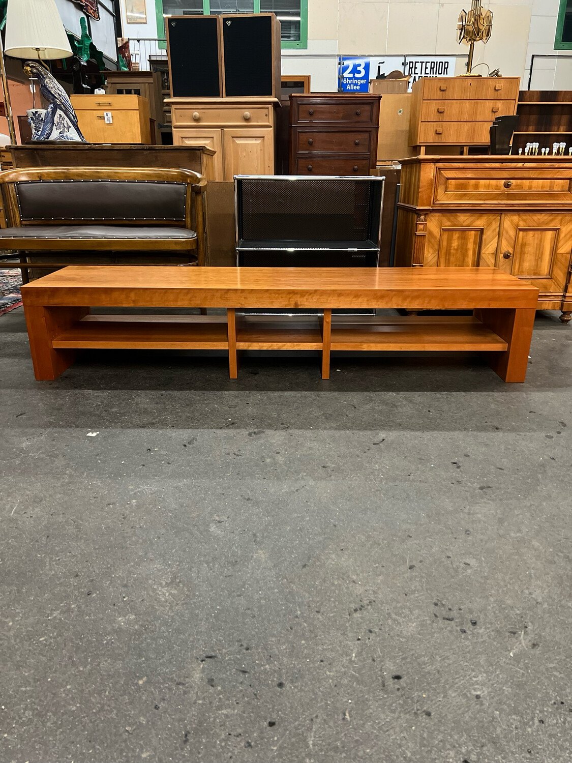 Bank Sitzbank Schuhregal Regal Lowboard Mid Century Vintage
