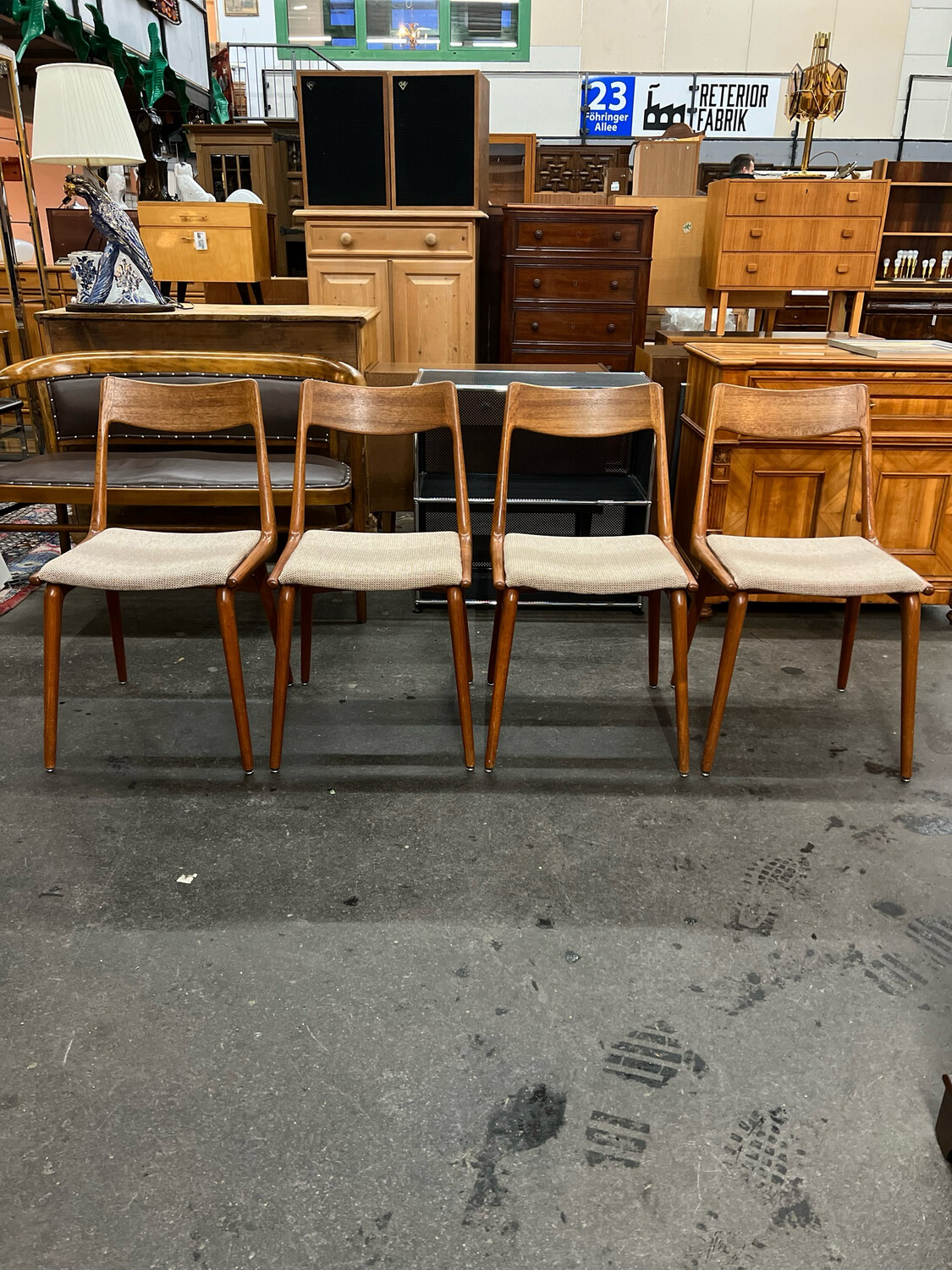 Stuhl Stühle Danish Teak Boomerang Chair Alfred  Christensen 1von4