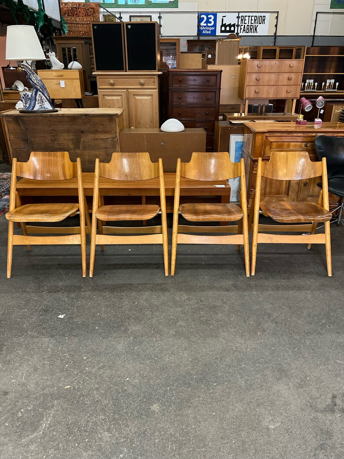 Klappstuhl Stuhl Egon Eiermann SE18 Mid Century Vintage 1von8
