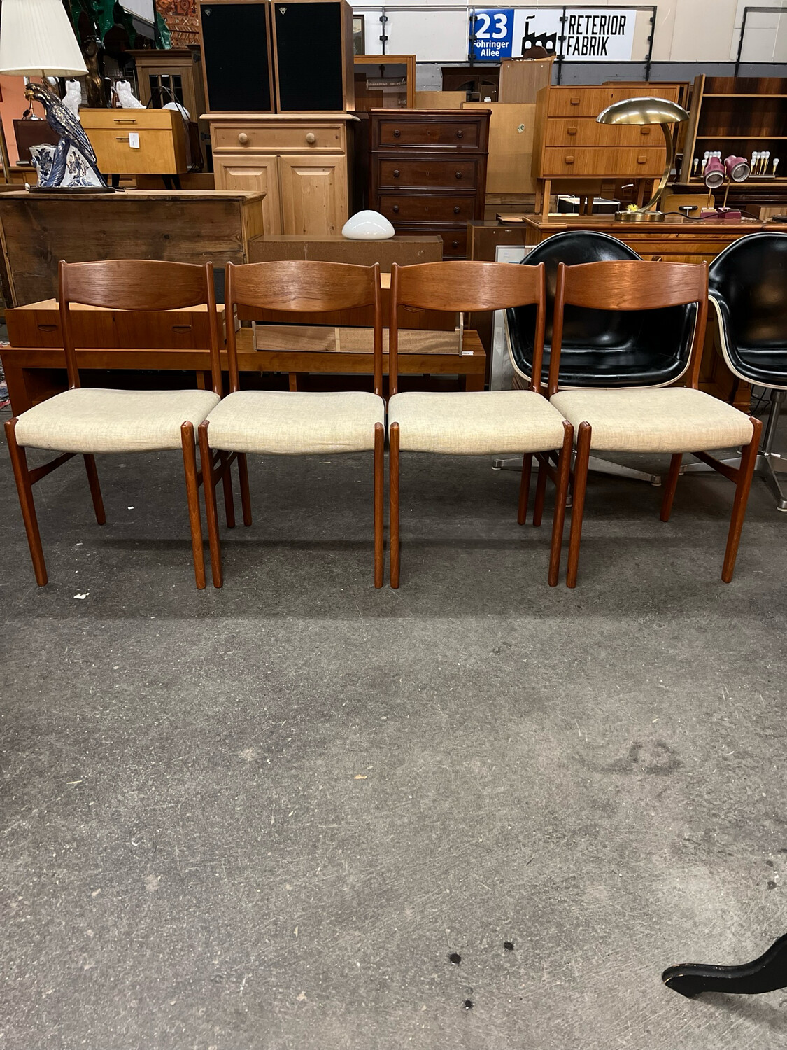 Stuhl Stühle 1von4 Danish Teak Glyngøre Stolefabrik Mid Century Vintage