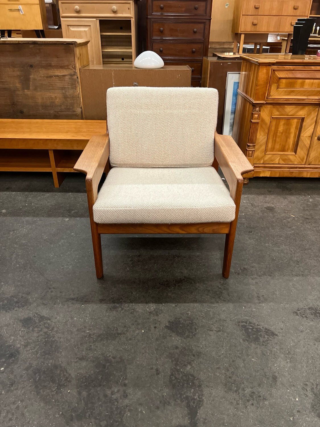 Sessel Armlehnsessel Danish Teak Mid Century Vintage