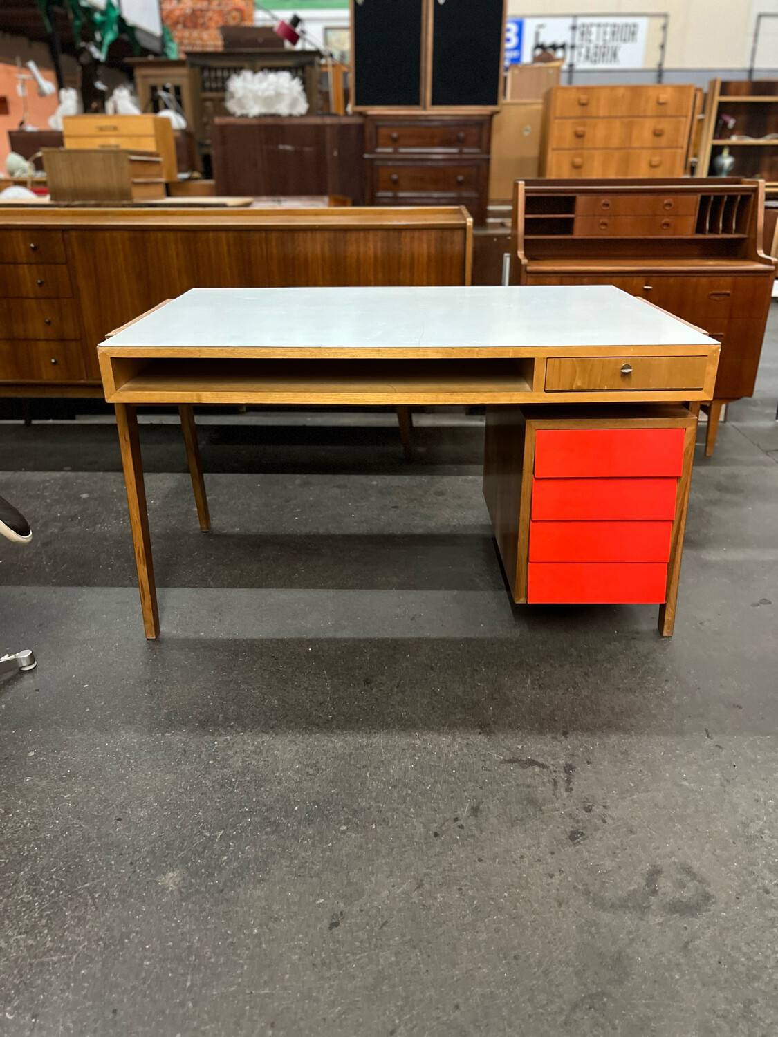 Schreibtisch Bürotisch Mid Century Vintage