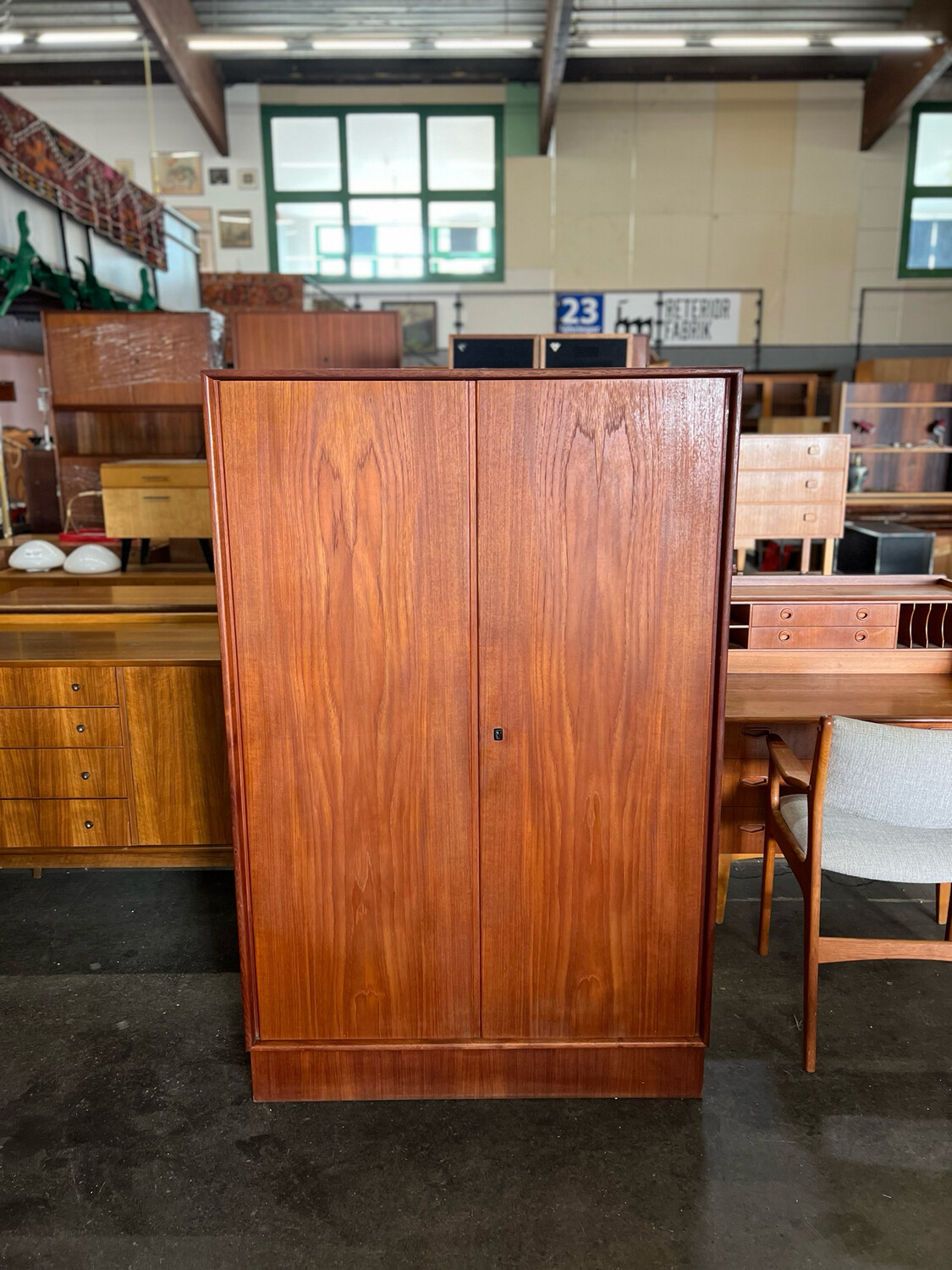 Teak Kleiderschrank Schrank Heinrich Riestenpatt Mid Century Vintage