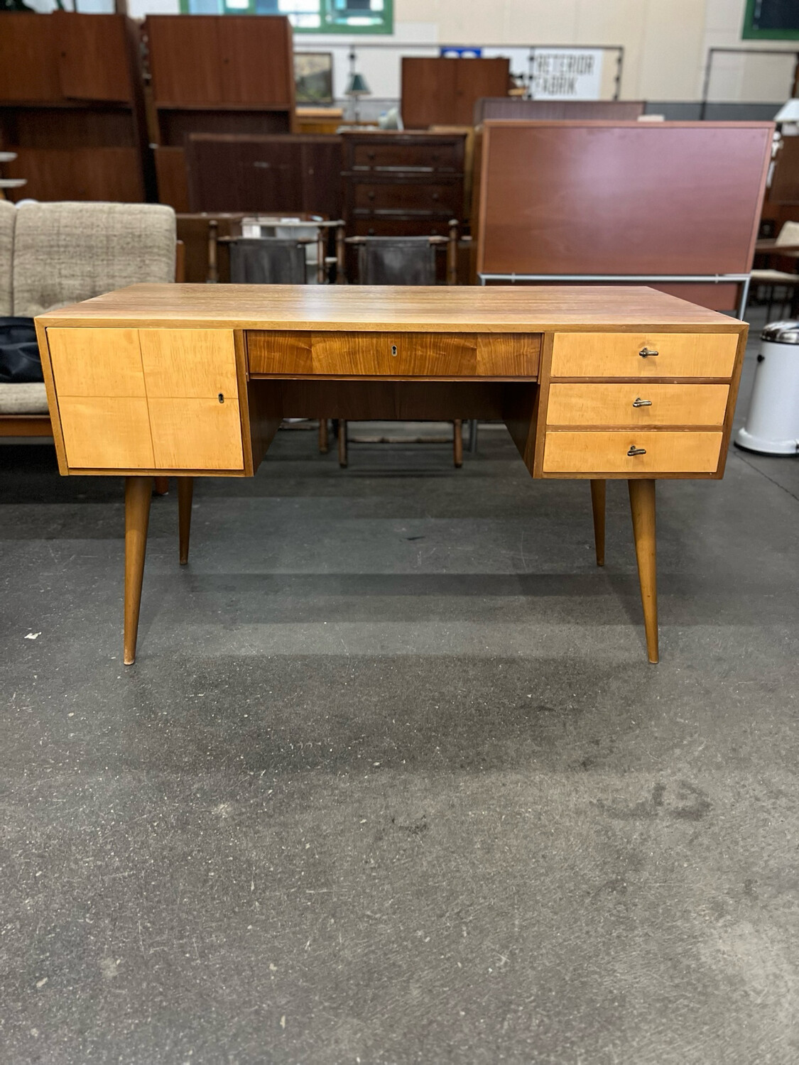 Schreibtisch Double Desk Mid Century Vintage